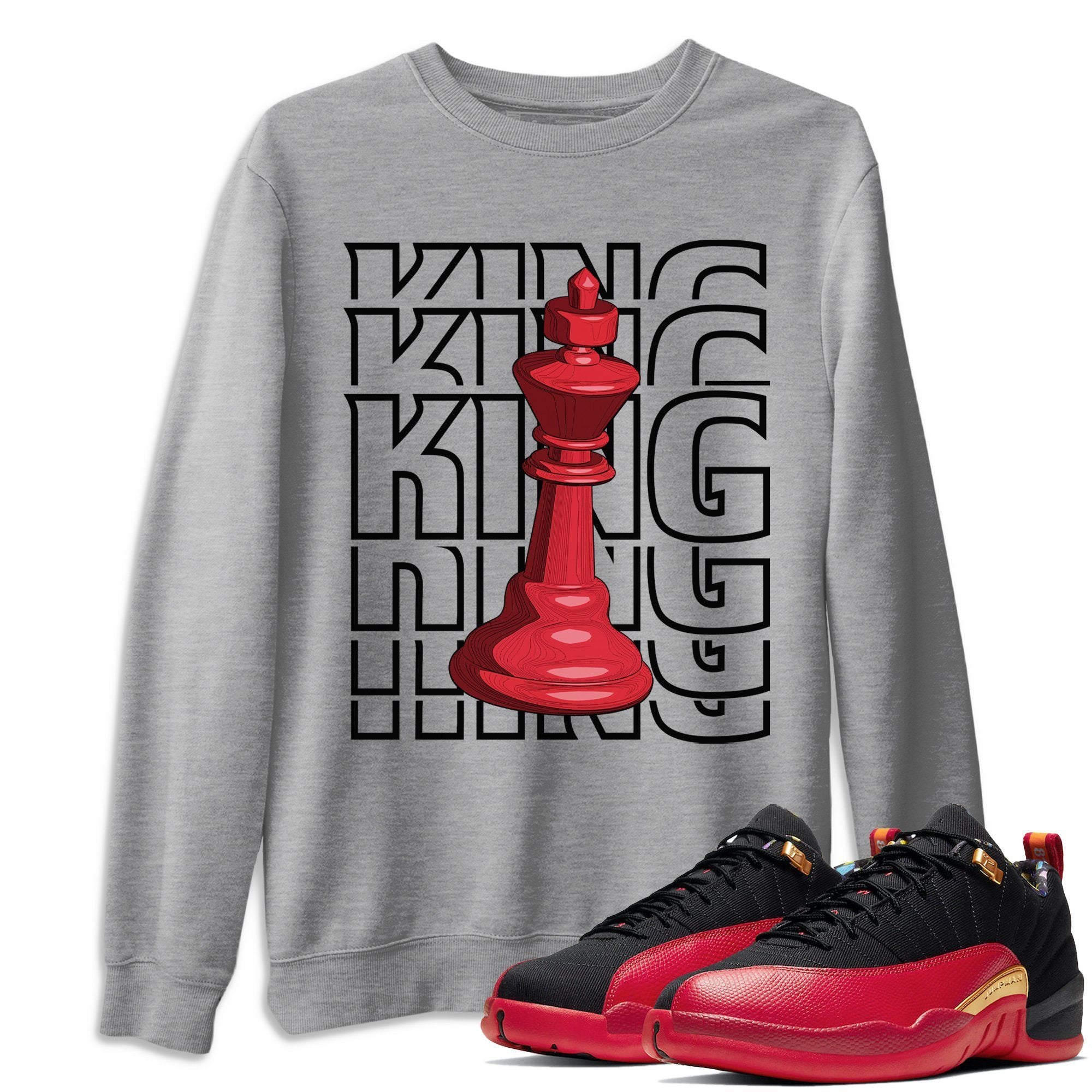 Jordan 12 Super Bowl Shirt To Match Jordans King Sneaker Tees Jordan 12 Super Bowl Drip Gear Zone Sneaker Matching Clothing Unisex Shirts
