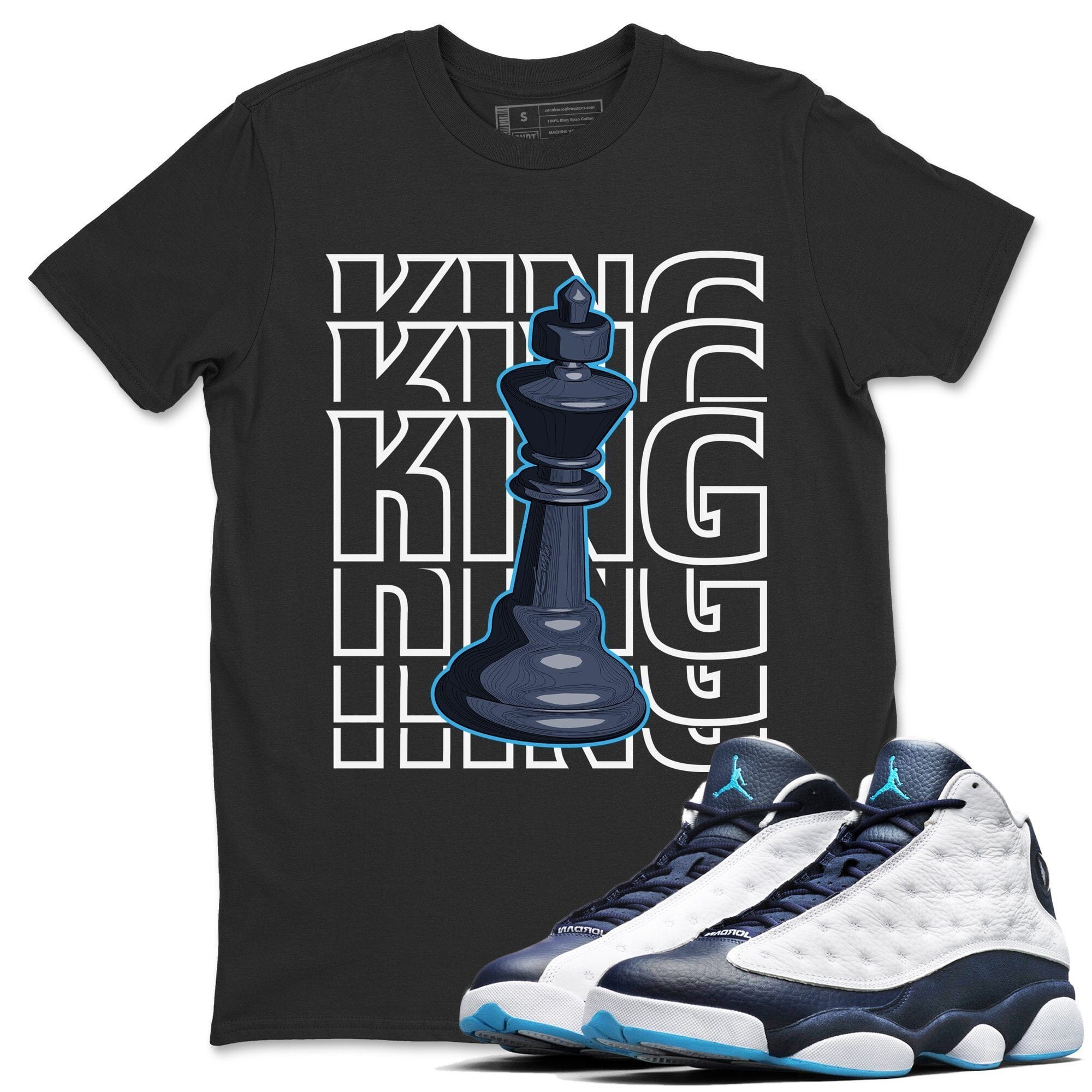 Jordan 13 Obsidian Shirt To Match Jordans King Sneaker Tees Jordan 13 Obsidian Drip Gear Zone Sneaker Matching Clothing Unisex Shirts