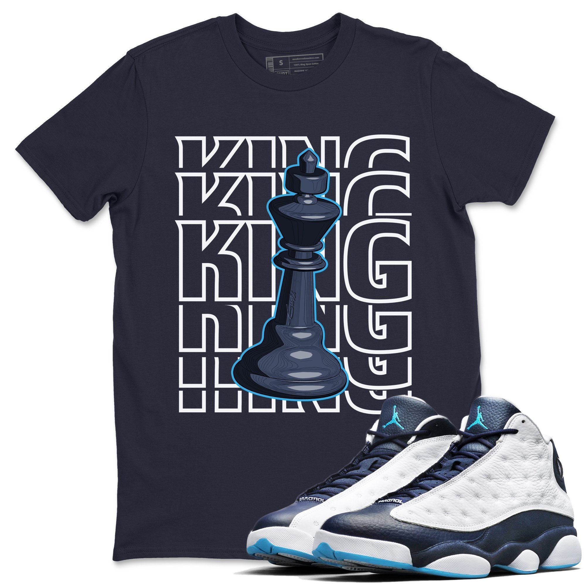 Jordan 13 Obsidian Shirt To Match Jordans King Sneaker Tees Jordan 13 Obsidian Drip Gear Zone Sneaker Matching Clothing Unisex Shirts