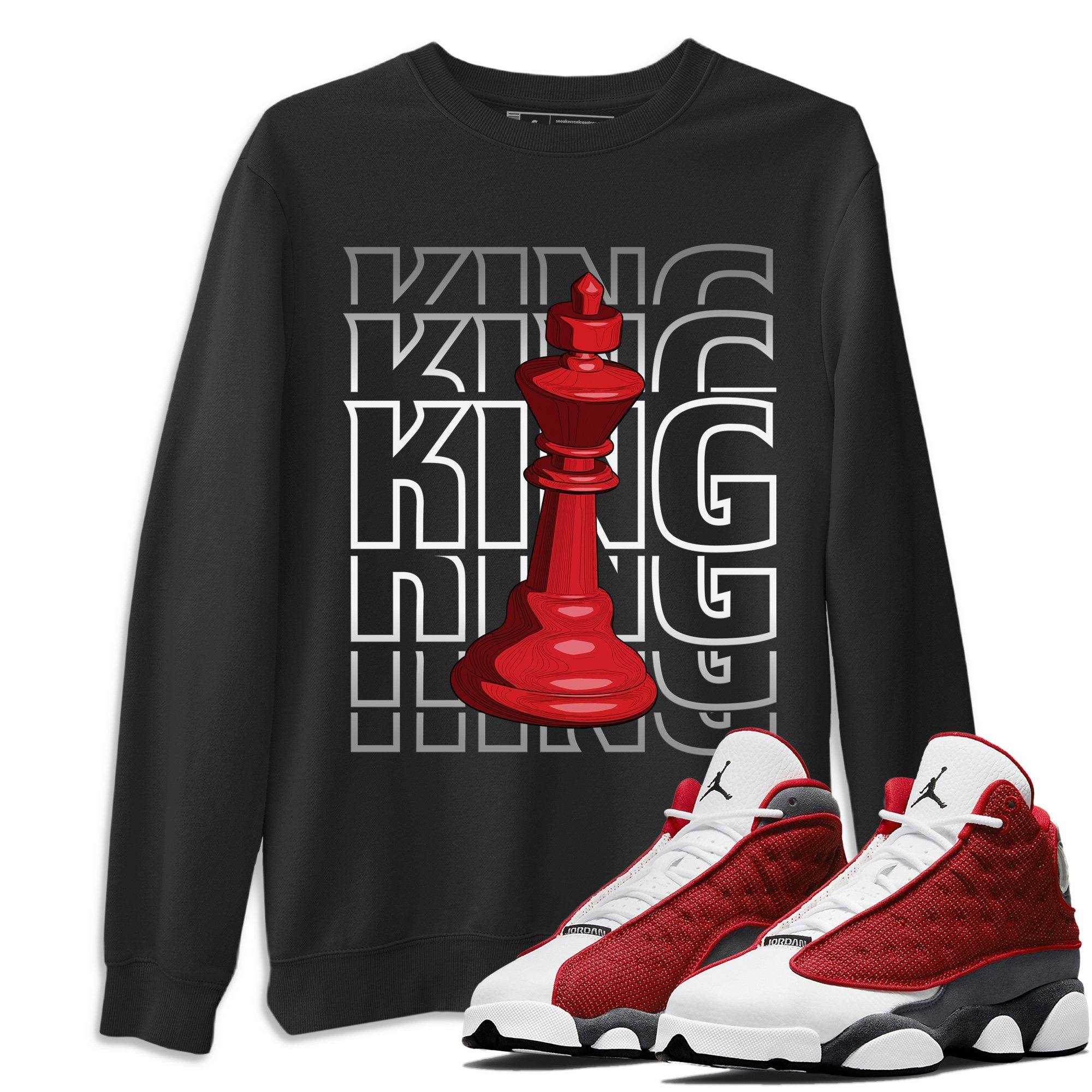 Jordan 13 Red Flint Shirt To Match Jordans King Sneaker Tees Jordan 13 Red Flint Drip Gear Zone Sneaker Matching Clothing Unisex Shirts
