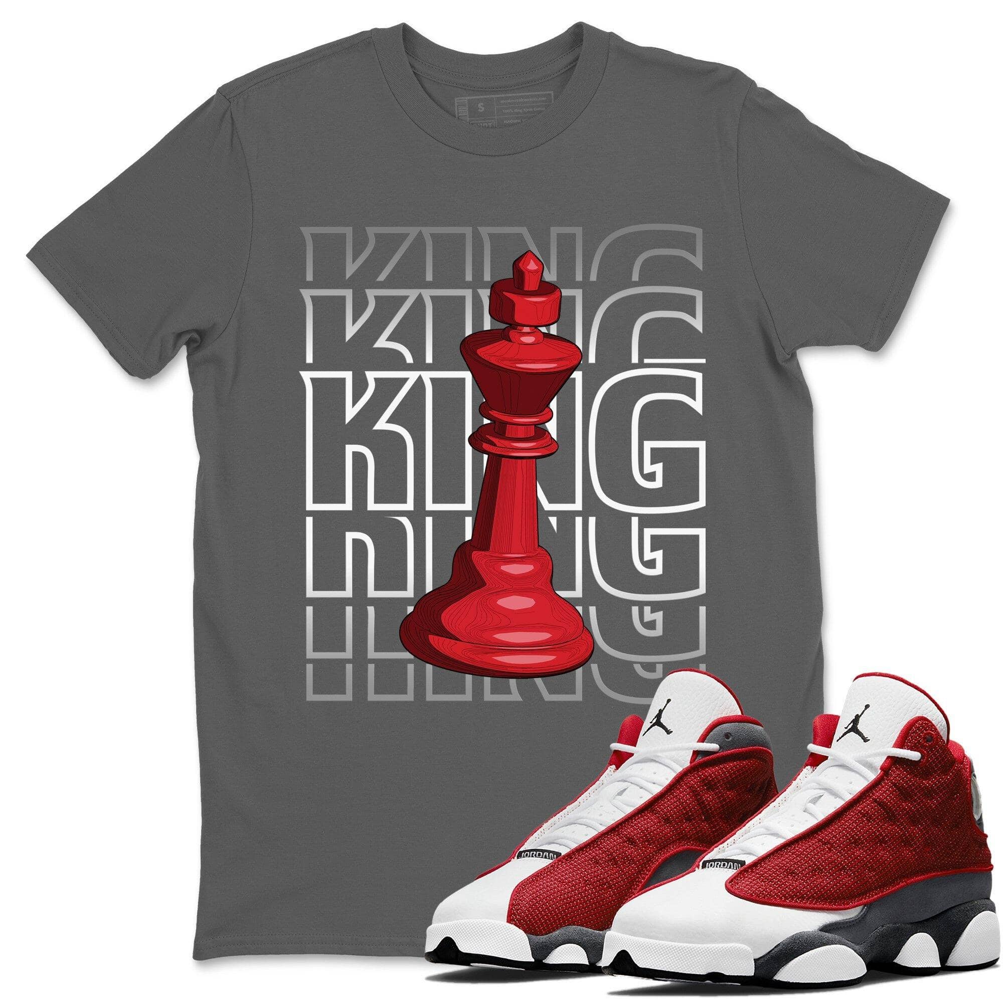 Jordan 13 Red Flint Shirt To Match Jordans King Sneaker Tees Jordan 13 Red Flint Drip Gear Zone Sneaker Matching Clothing Unisex Shirts
