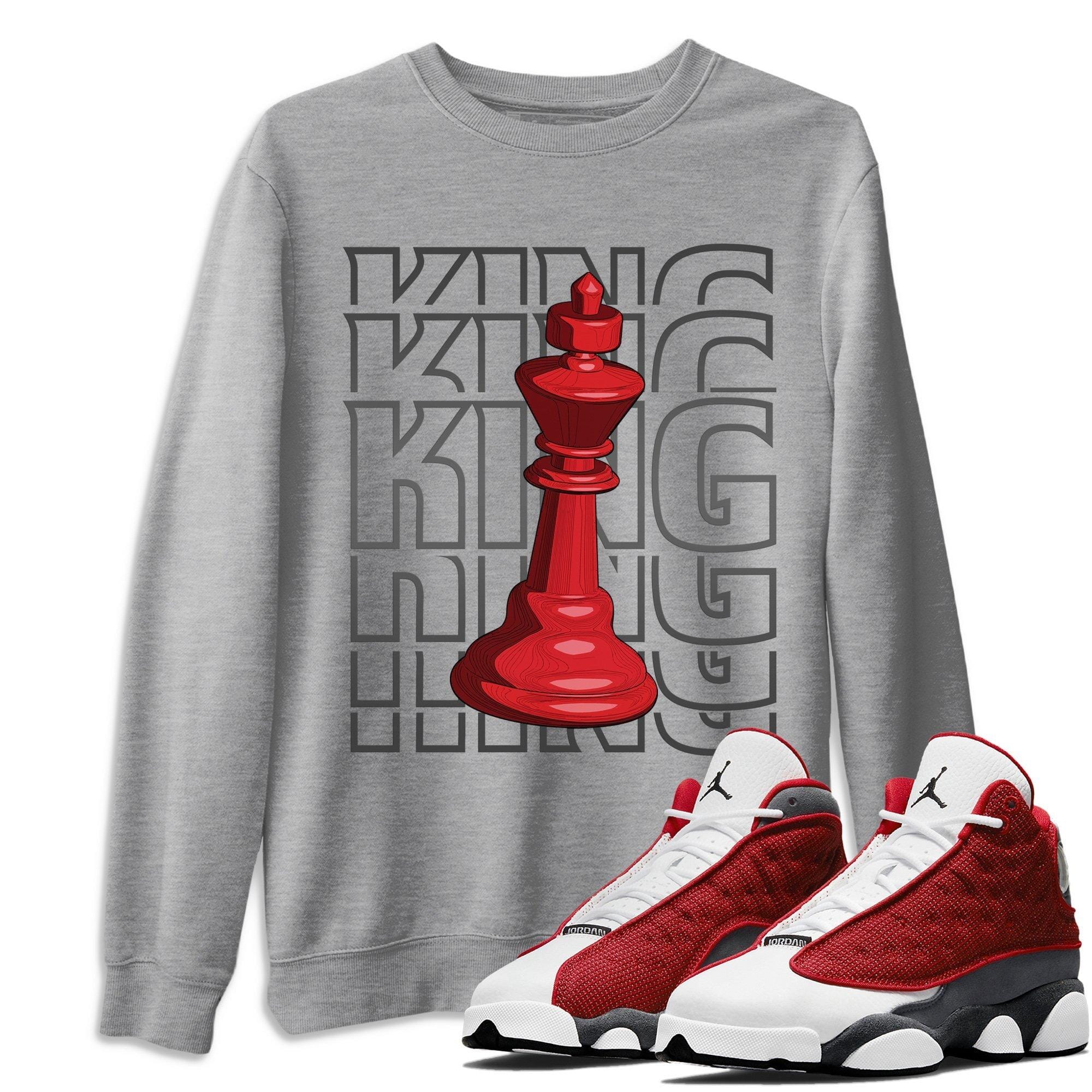 Jordan 13 Red Flint Shirt To Match Jordans King Sneaker Tees Jordan 13 Red Flint Drip Gear Zone Sneaker Matching Clothing Unisex Shirts