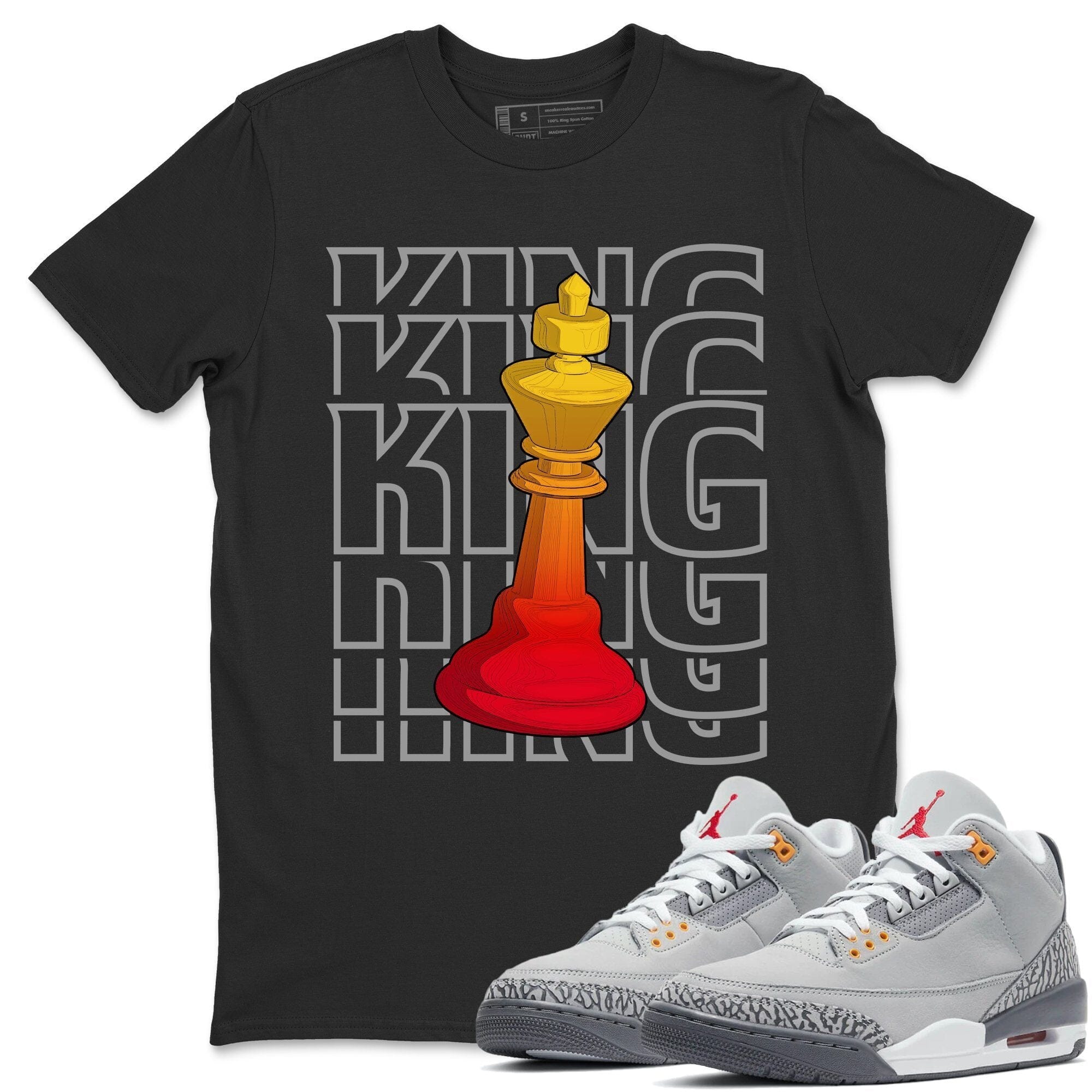 Jordan 3 Cool Grey Shirt To Match Jordans King Sneaker Tees Jordan 3 Cool Grey Drip Gear Zone Sneaker Matching Clothing Unisex Shirts