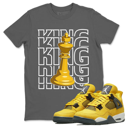 Jordan 4 Lightning Shirt To Match Jordans King Sneaker Tees Jordan 4 Lightning Drip Gear Zone Sneaker Matching Clothing Unisex Shirts