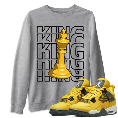 Jordan 4 Lightning Shirt To Match Jordans King Sneaker Tees Jordan 4 Lightning Drip Gear Zone Sneaker Matching Clothing Unisex Shirts