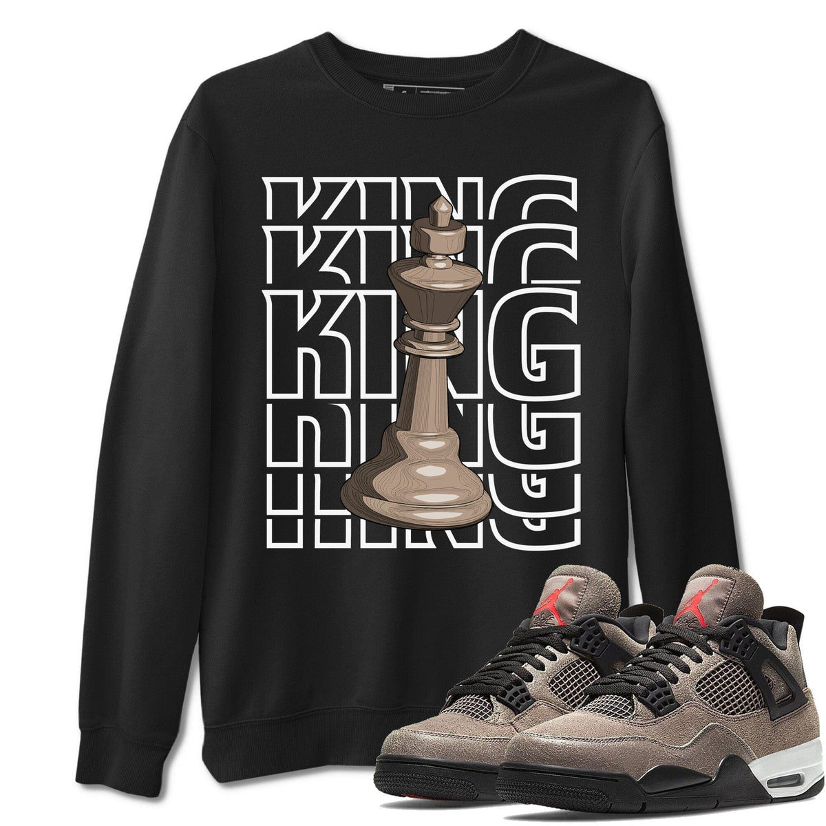 Jordan 4 Taupe Haze Shirt To Match Jordans King Sneaker Tees Jordan 4 Taupe Haze Drip Gear Zone Sneaker Matching Clothing Unisex Shirts