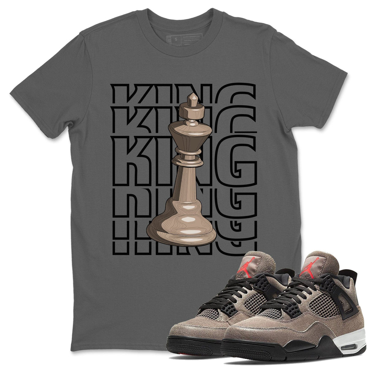 Jordan 4 Taupe Haze Shirt To Match Jordans King Sneaker Tees Jordan 4 Taupe Haze Drip Gear Zone Sneaker Matching Clothing Unisex Shirts