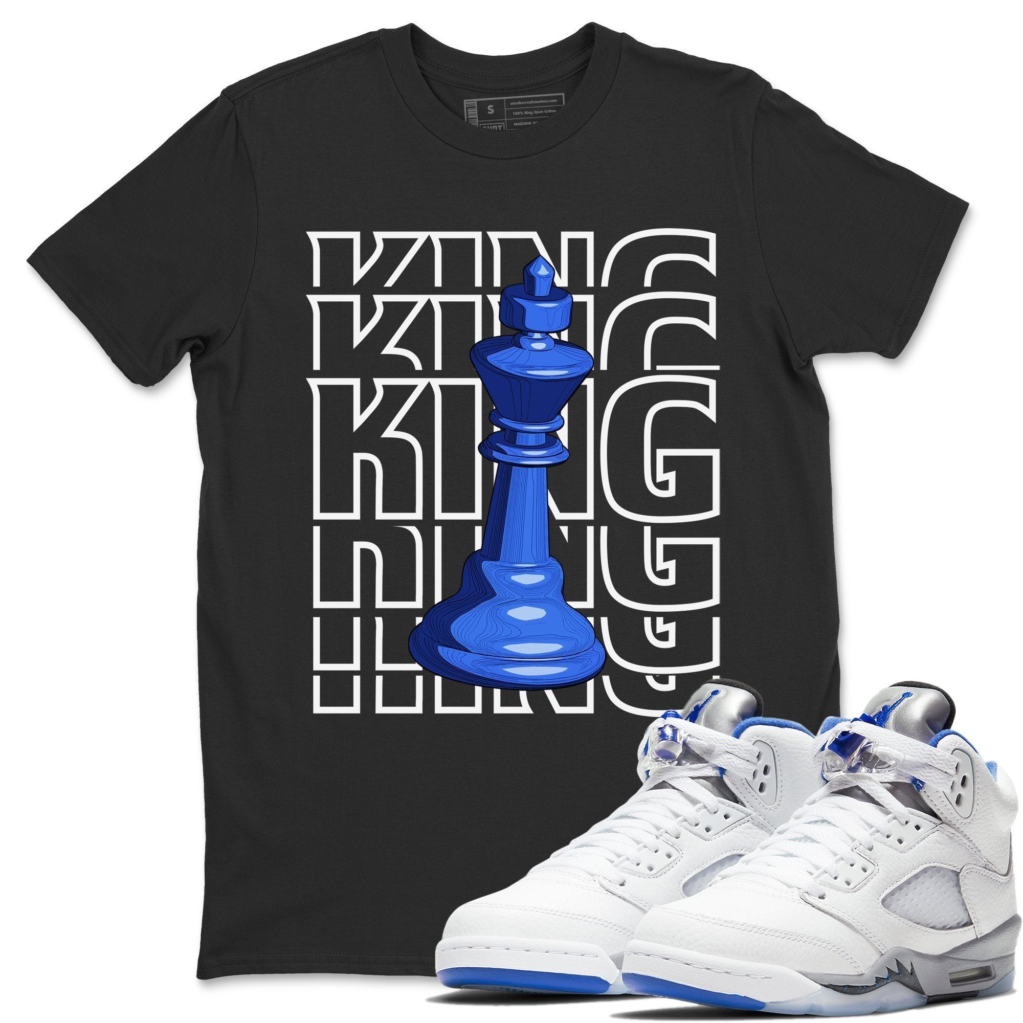 Jordan 5 Stealth Shirt To Match Jordans King Sneaker Tees Jordan 5 Stealth Drip Gear Zone Sneaker Matching Clothing Unisex Shirts