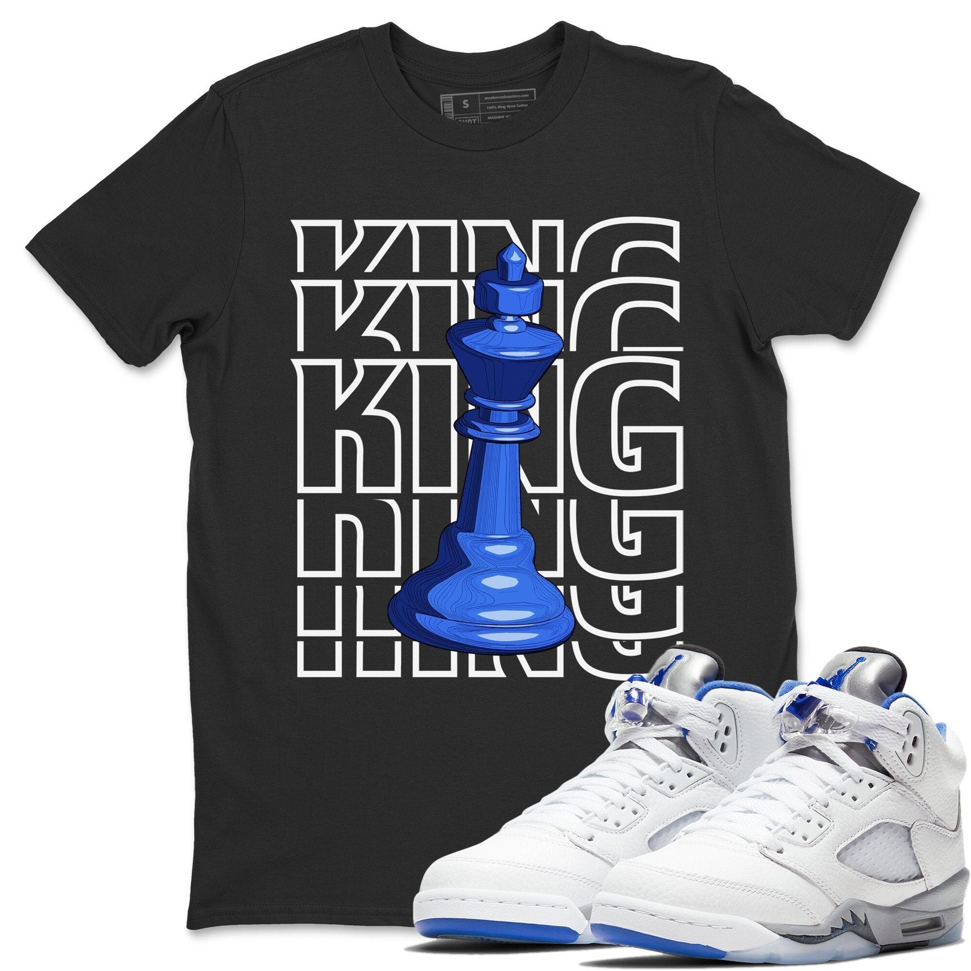 Jordan 5 Stealth Shirt To Match Jordans King Sneaker Tees Jordan 5 Stealth Drip Gear Zone Sneaker Matching Clothing Unisex Shirts
