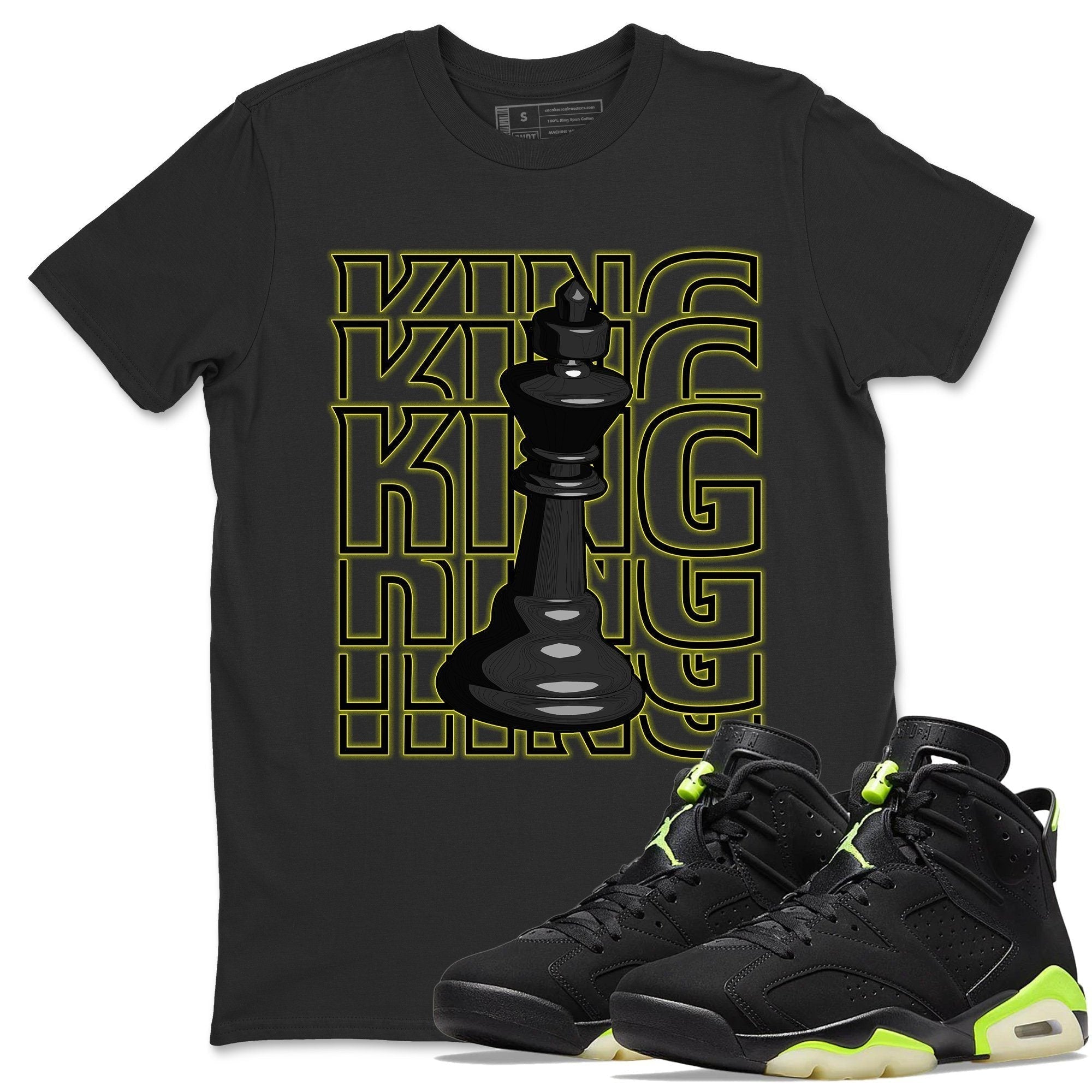Jordan 6 Electric Green Shirt To Match Jordans King Sneaker Tees Jordan 6 Electric Green Drip Gear Zone Sneaker Matching Clothing Unisex Shirts