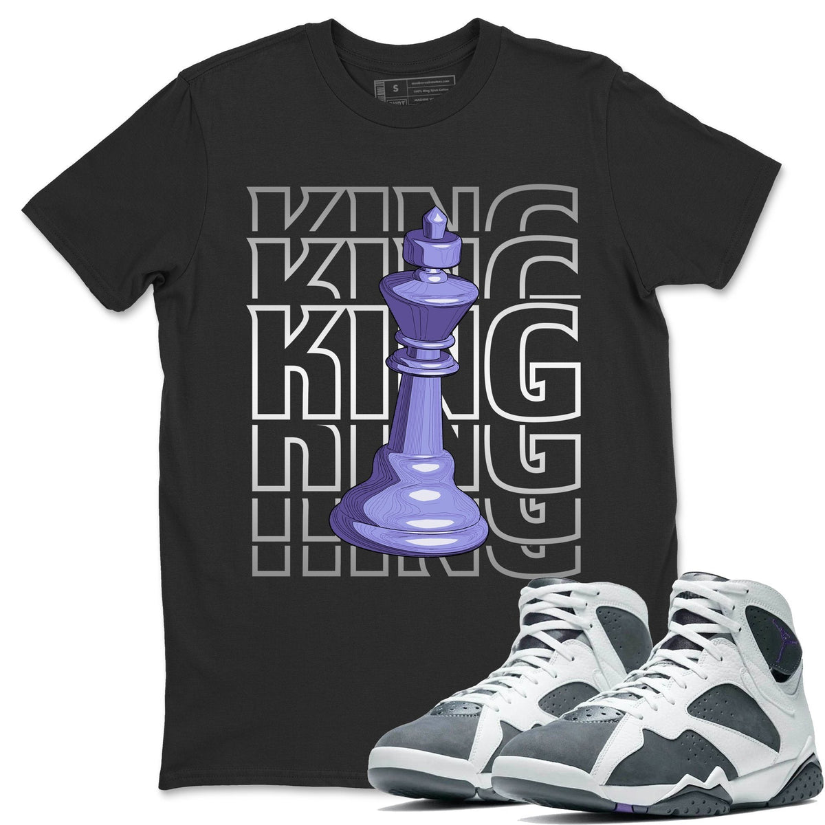 Jordan 7 Flint Shirt To Match Jordans King Sneaker Tees Jordan 7 Flint Drip Gear Zone Sneaker Matching Clothing Unisex Shirts
