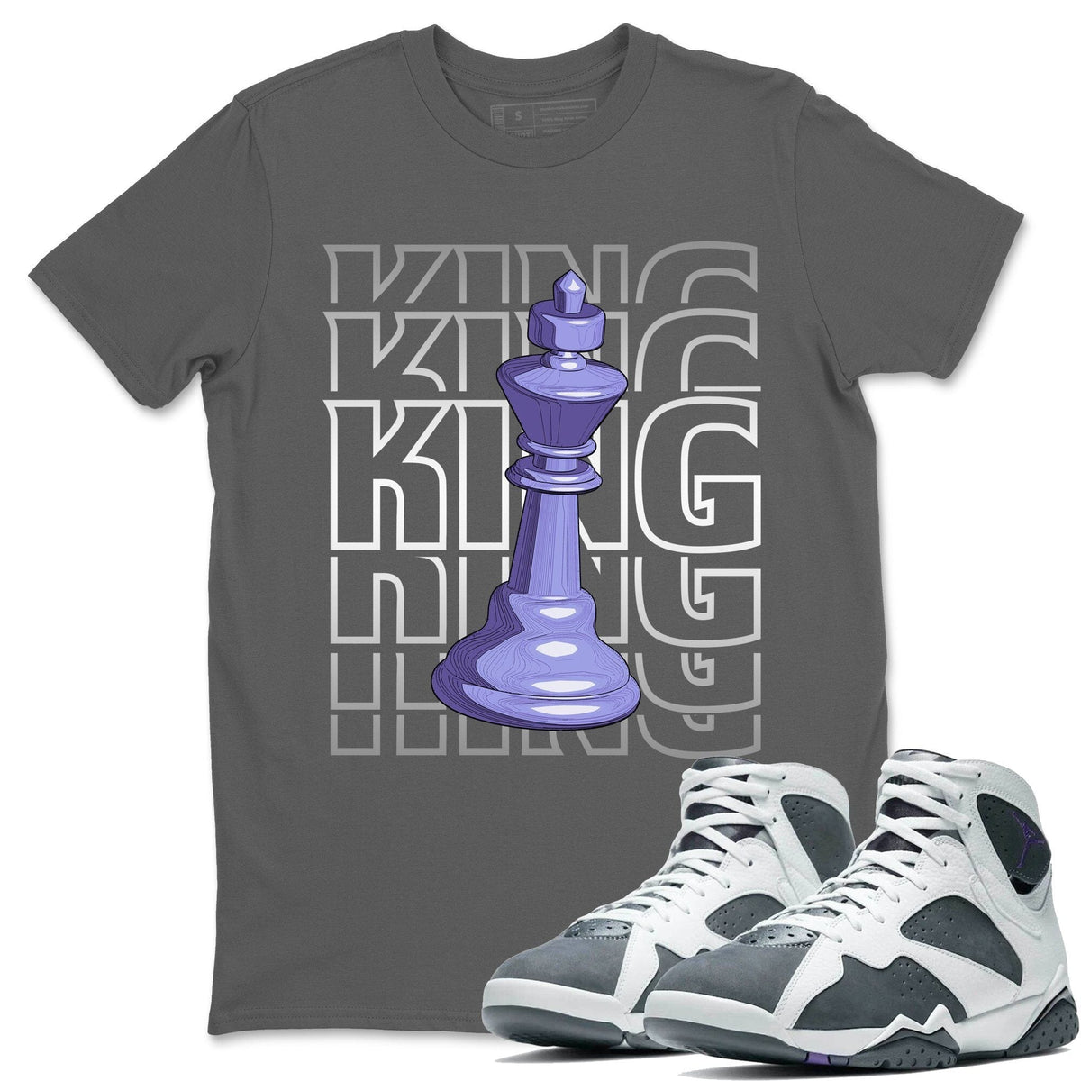 Jordan 7 Flint Shirt To Match Jordans King Sneaker Tees Jordan 7 Flint Drip Gear Zone Sneaker Matching Clothing Unisex Shirts