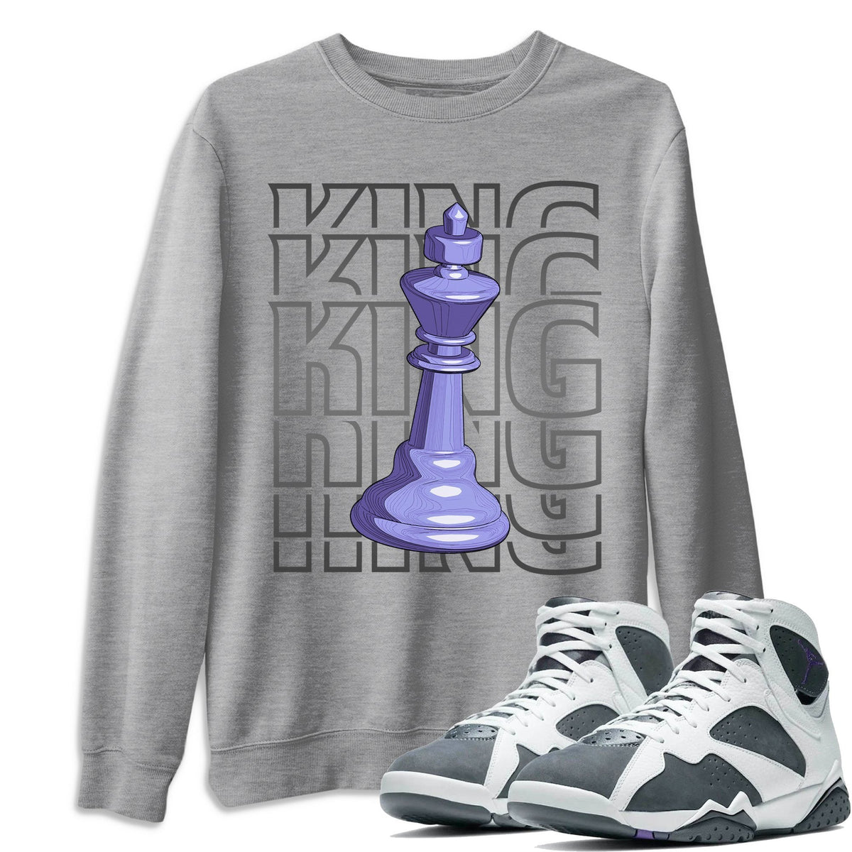Jordan 7 Flint Shirt To Match Jordans King Sneaker Tees Jordan 7 Flint Drip Gear Zone Sneaker Matching Clothing Unisex Shirts