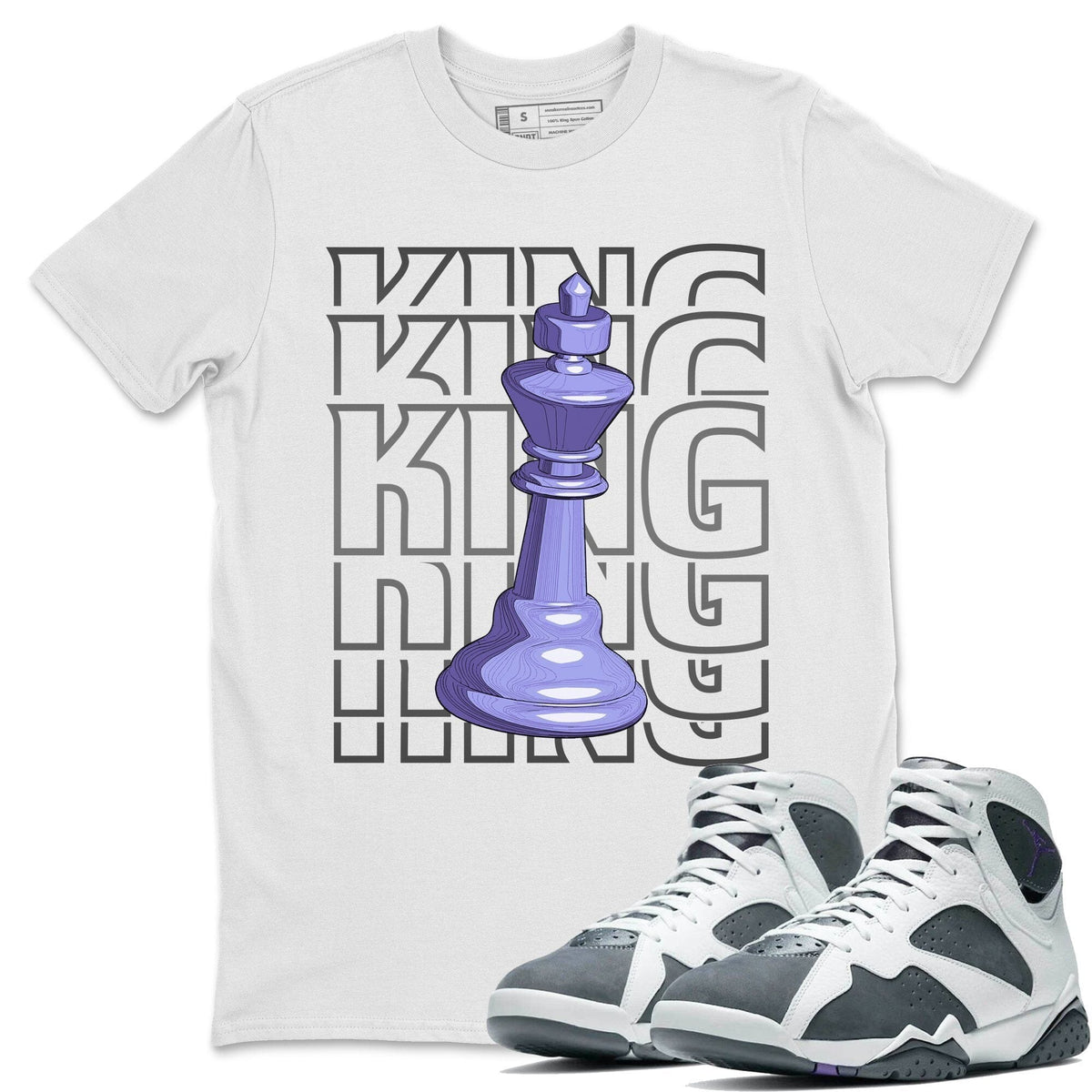 Jordan 7 Flint Shirt To Match Jordans King Sneaker Tees Jordan 7 Flint Drip Gear Zone Sneaker Matching Clothing Unisex Shirts