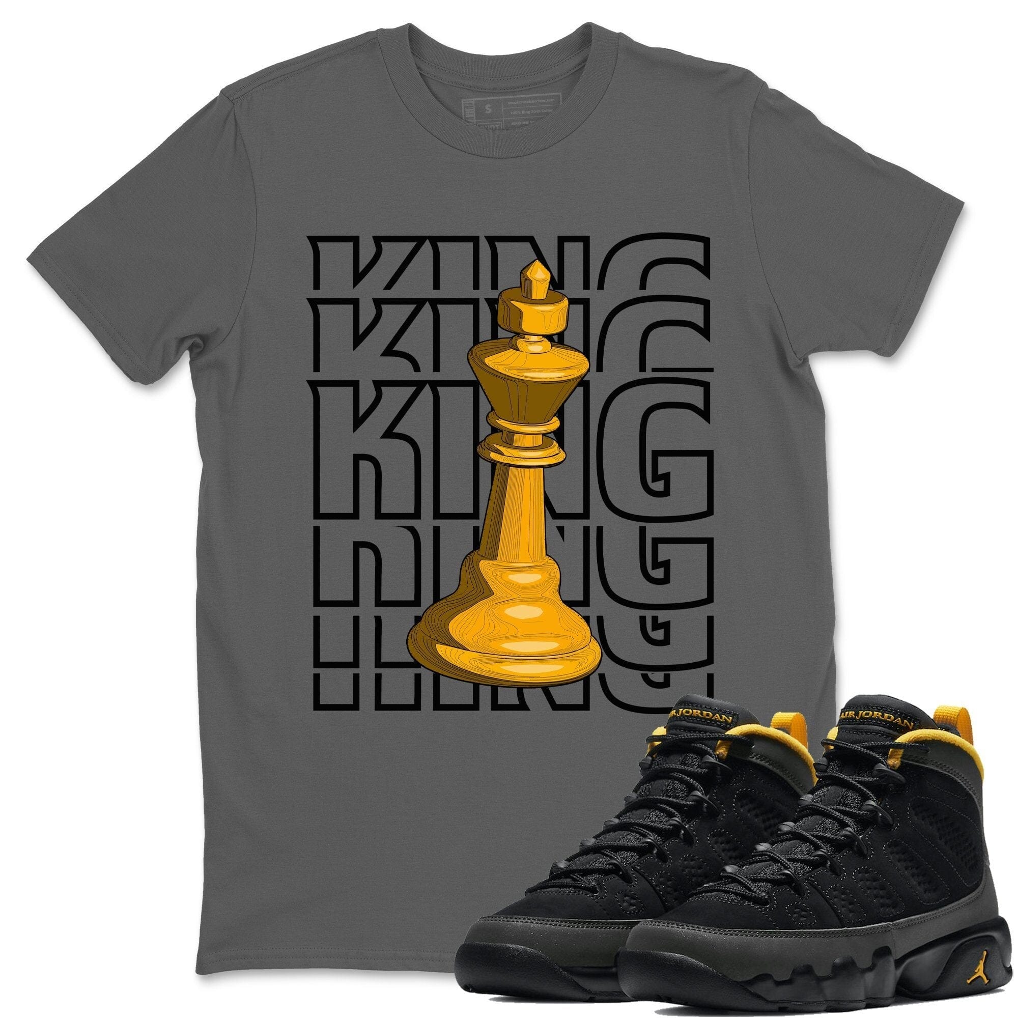 Jordan 9 University Gold Shirt To Match Jordans King Sneaker Tees Jordan 9 University Gold Drip Gear Zone Sneaker Matching Clothing Unisex Shirts