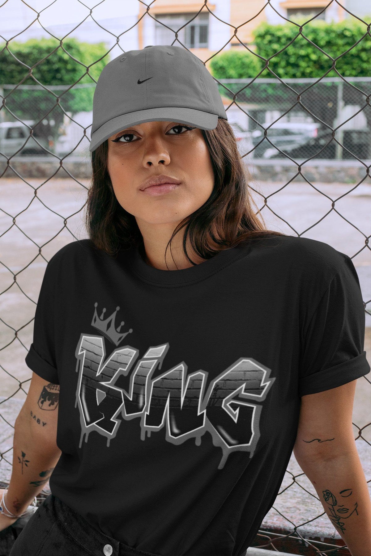 Jordan 5 Anthracite Shirt To Match Jordans King Graffiti Sneaker Tees Jordan 5 Anthracite Drip Gear Zone Sneaker Matching Clothing Unisex Shirts
