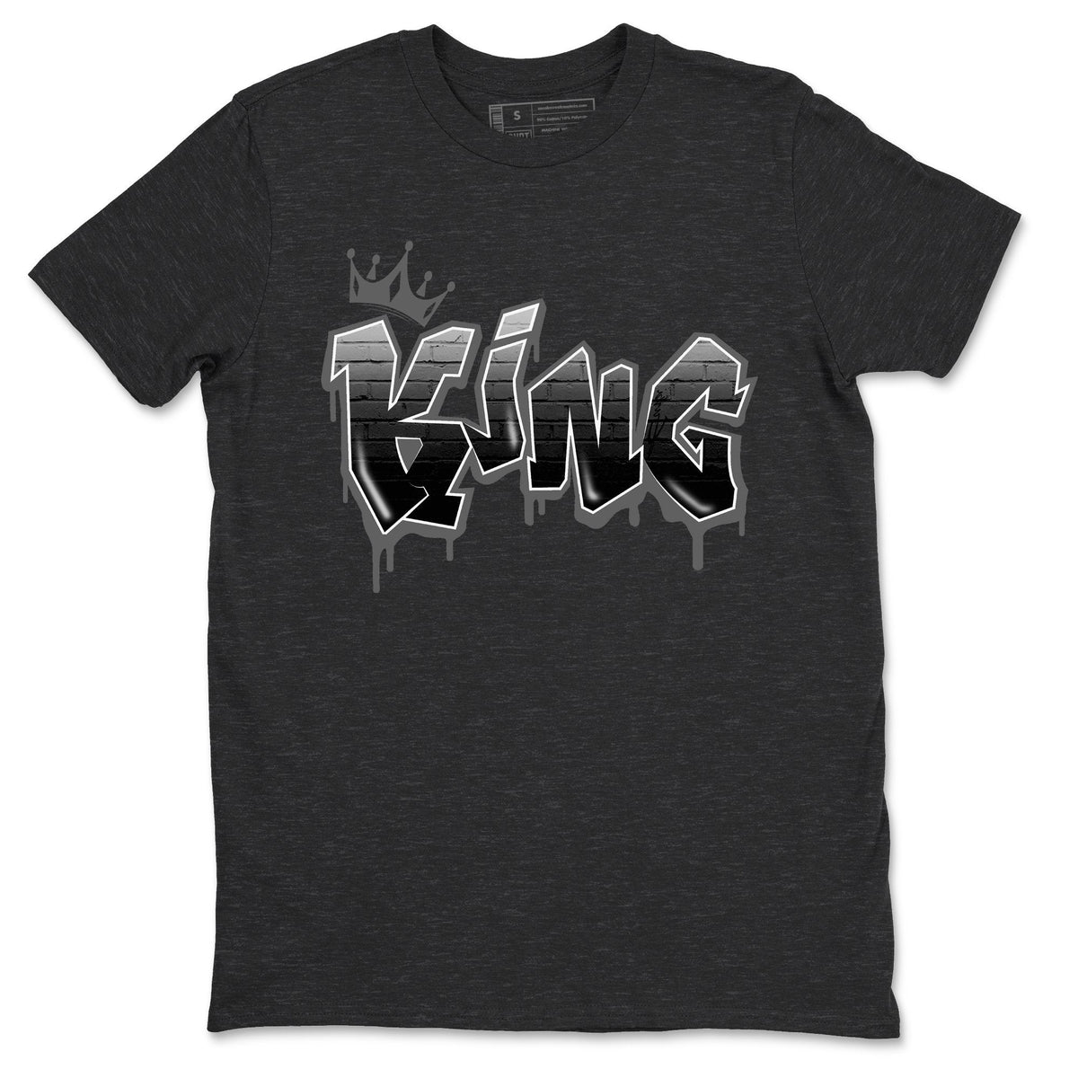 Jordan 5 Anthracite Shirt To Match Jordans King Graffiti Sneaker Tees Jordan 5 Anthracite Drip Gear Zone Sneaker Matching Clothing Unisex Shirts