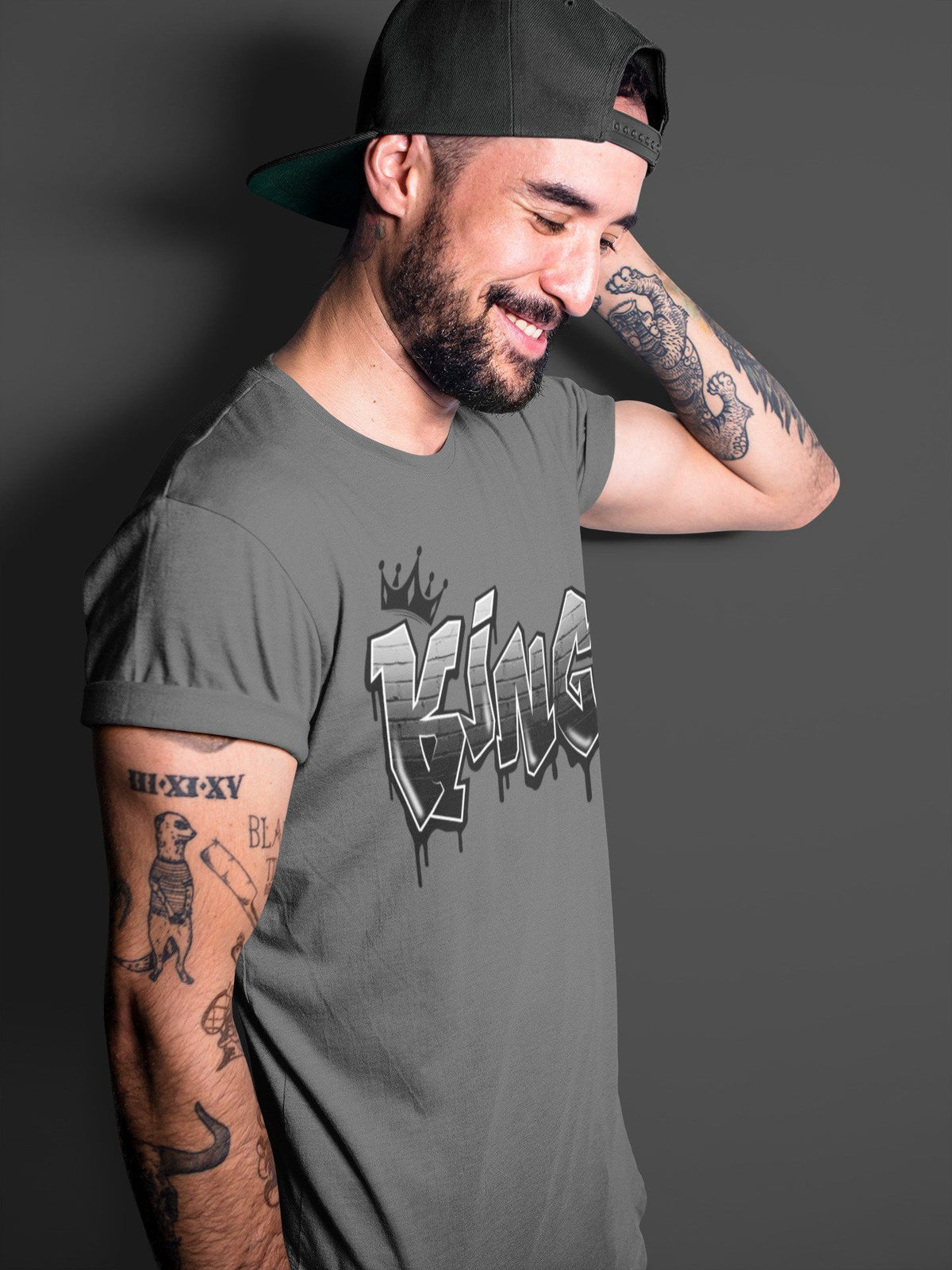 Jordan 5 Anthracite Shirt To Match Jordans King Graffiti Sneaker Tees Jordan 5 Anthracite Drip Gear Zone Sneaker Matching Clothing Unisex Shirts