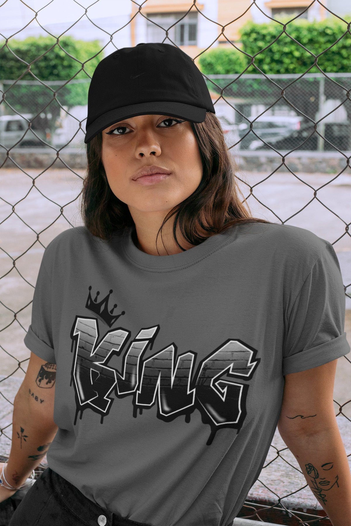 Jordan 5 Anthracite Shirt To Match Jordans King Graffiti Sneaker Tees Jordan 5 Anthracite Drip Gear Zone Sneaker Matching Clothing Unisex Shirts