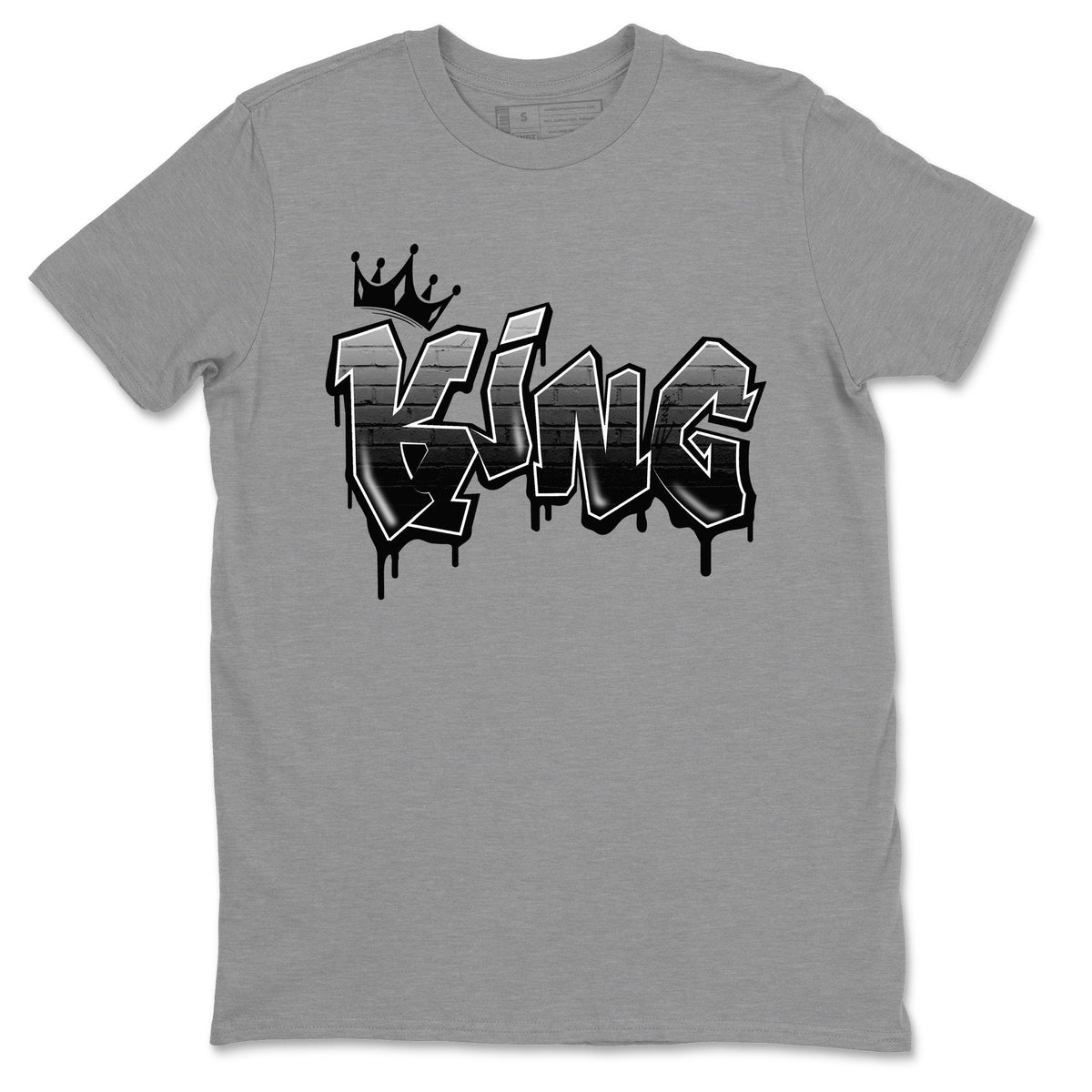 Jordan 5 Anthracite Shirt To Match Jordans King Graffiti Sneaker Tees Jordan 5 Anthracite Drip Gear Zone Sneaker Matching Clothing Unisex Shirts