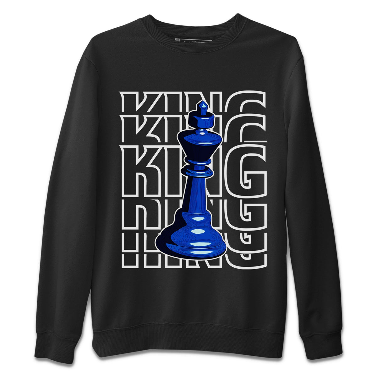 Jordan 12 Hyper Royal Sneaker Matching T-Shirt King Sneaker Tees Jordan 12 Hyper Royal Sneaker Release Tees Crew Neck Tees