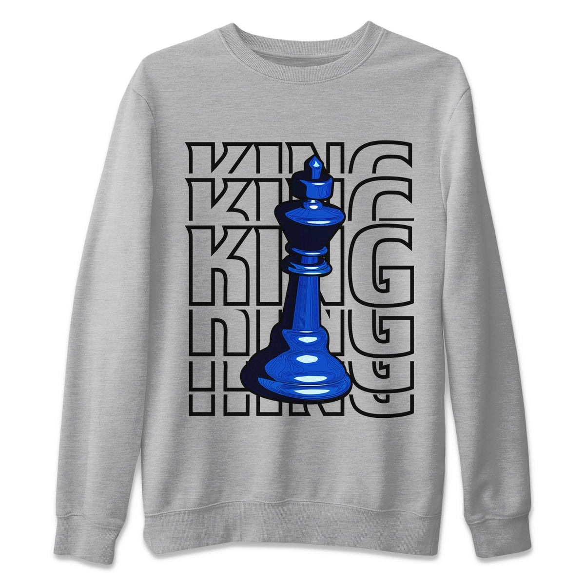 Jordan 12 Hyper Royal Sneaker Matching T-Shirt King Sneaker Tees Jordan 12 Hyper Royal Sneaker Release Tees Crew Neck Tees