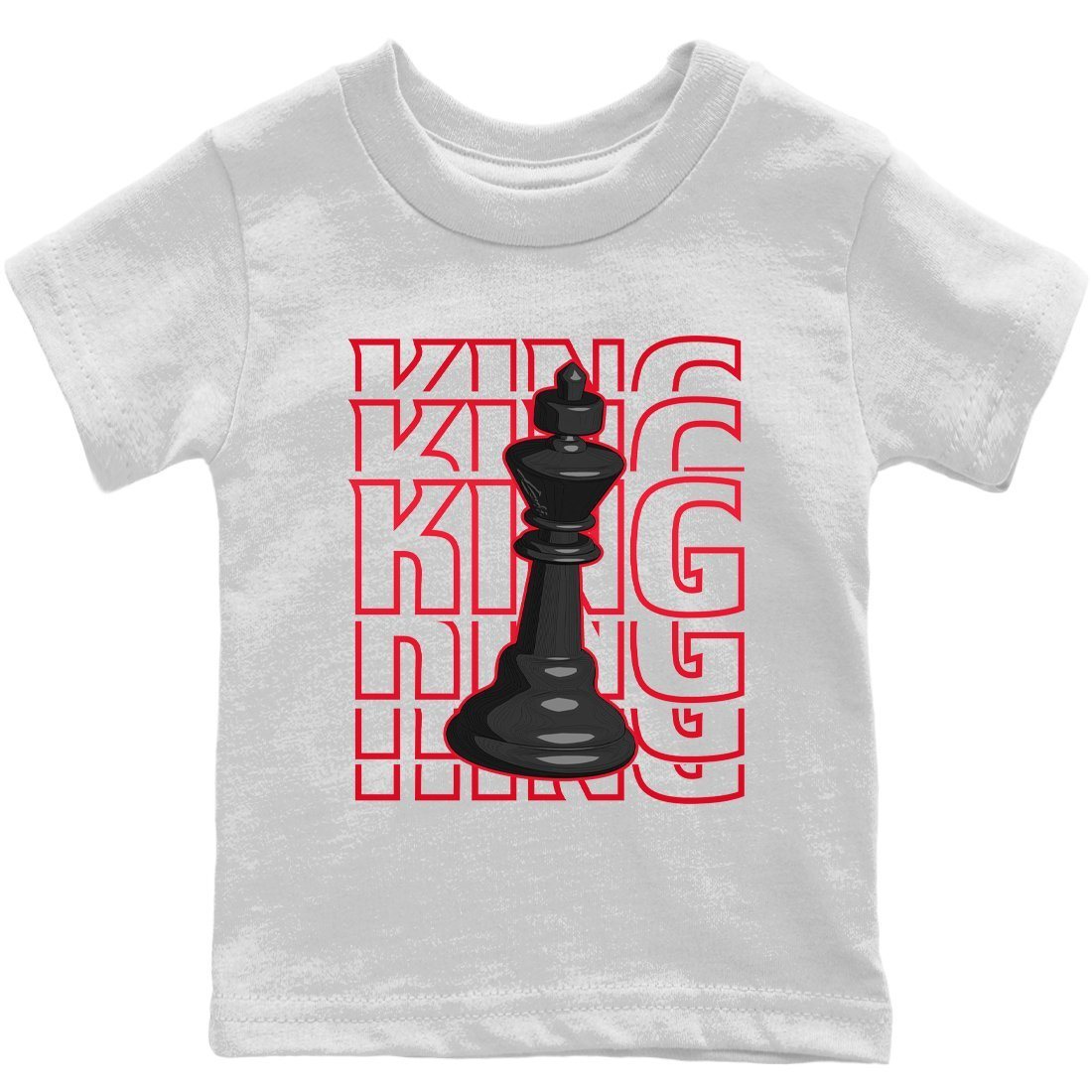 Jordan 4 Red Thunder Sneaker Matching T-Shirt King Sneaker Tees Jordan 4 Red Thunder Sneaker Release Tees Kids Shirts