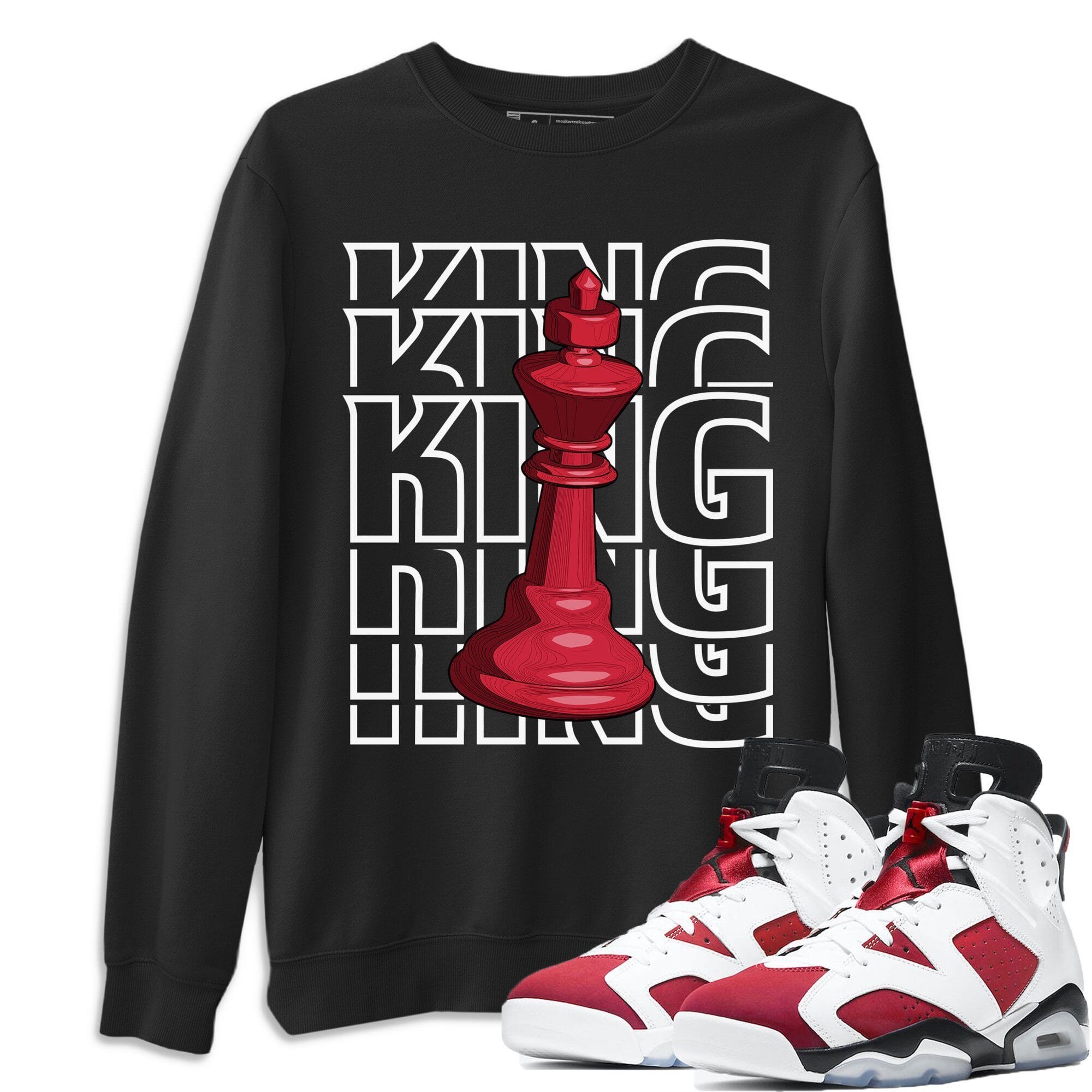 Jordan 6 Carmine Shirt To Match Jordans King Sneaker Tees Jordan 6 Carmine Drip Gear Zone Sneaker Matching Clothing Unisex Shirts