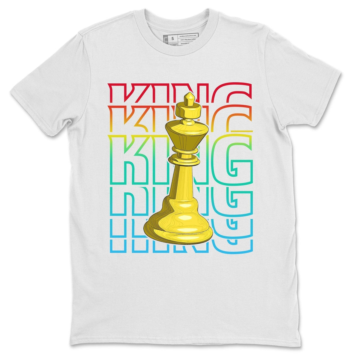 Dunk Free 99 White Sneaker Match Tees King Sneaker Tees Dunk Free 99 White Jordan to match sneaker T-Shirt Crew Neck Shirts