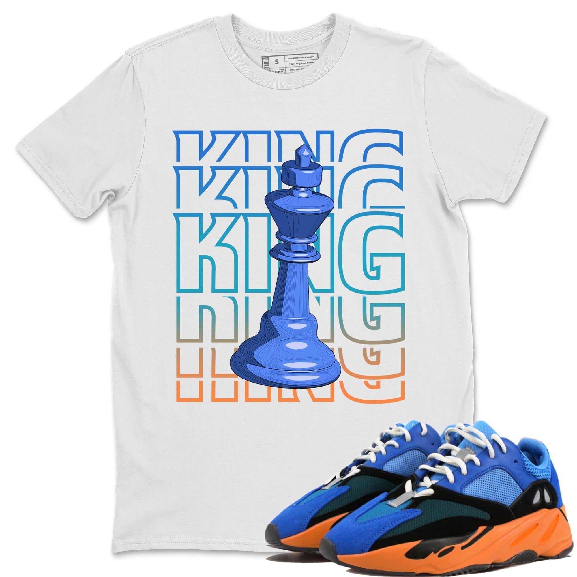Yeezy 700 Bright Blue Shirt To Match Jordans King Sneaker Tees Yeezy 700 Bright Blue Drip Gear Zone Sneaker Matching Clothing Unisex Shirts