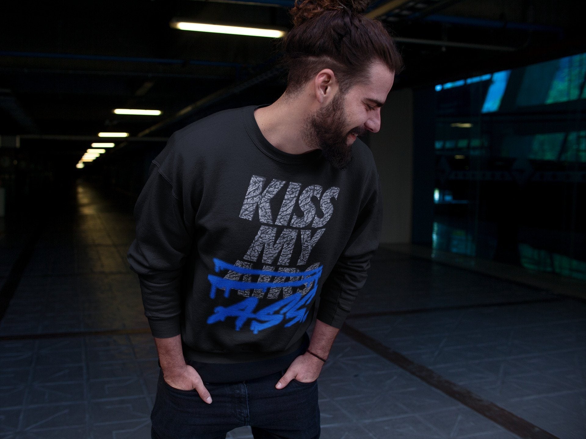 Jordan 3 Racer Blue Shirt To Match Jordans Kiss My Ass Sneaker Tees Jordan 3 Racer Blue Drip Gear Zone Sneaker Matching Clothing Unisex Shirts