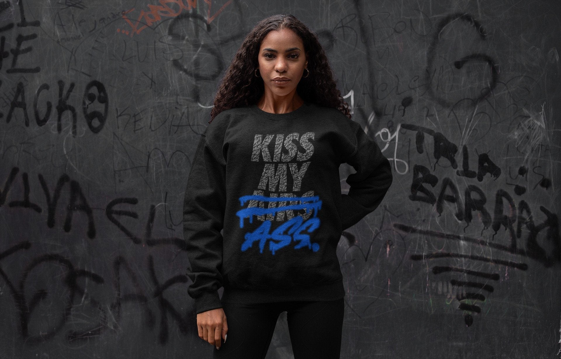 Jordan 3 Racer Blue Shirt To Match Jordans Kiss My Ass Sneaker Tees Jordan 3 Racer Blue Drip Gear Zone Sneaker Matching Clothing Unisex Shirts