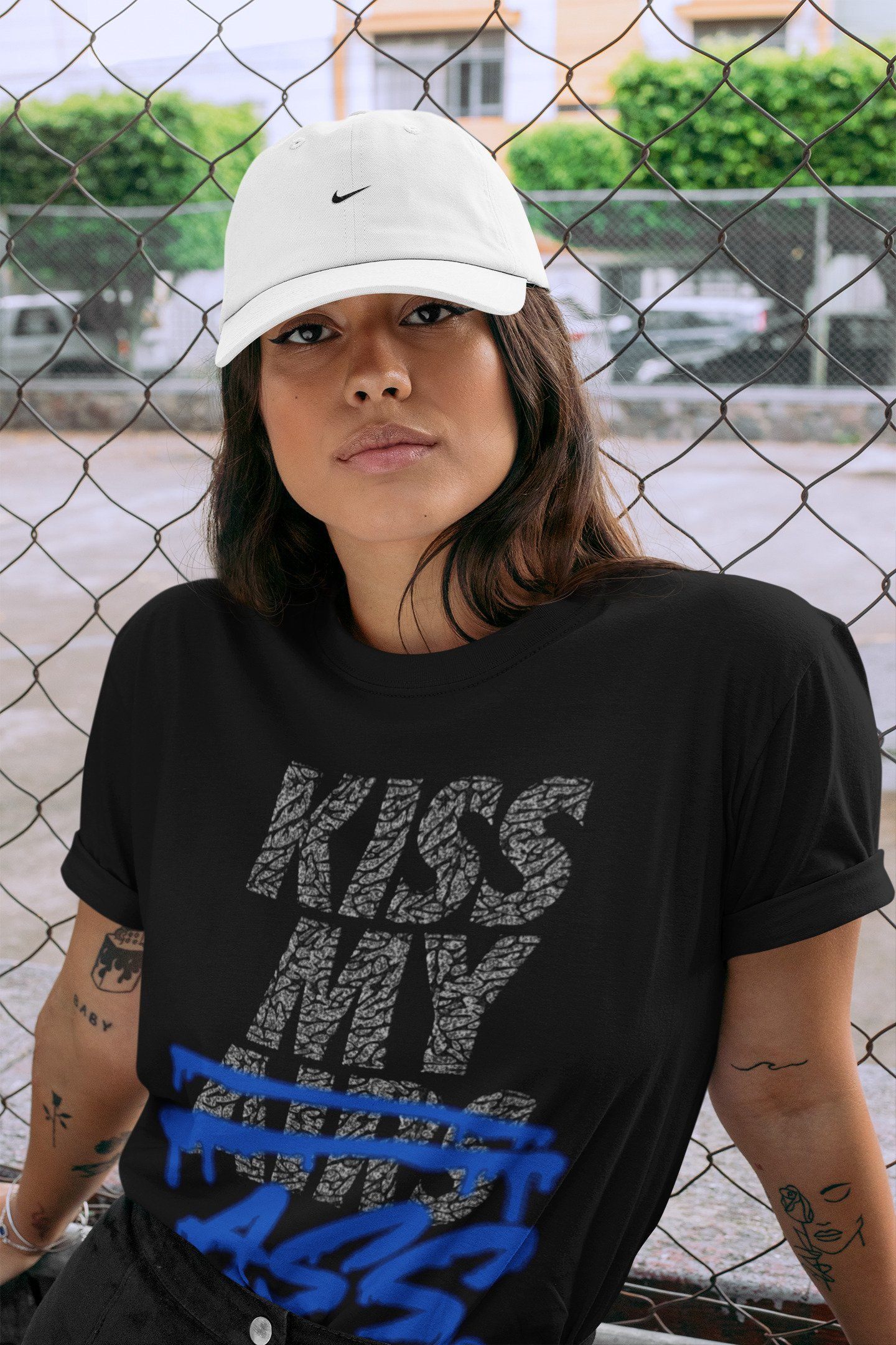 Jordan 3 Racer Blue Shirt To Match Jordans Kiss My Ass Sneaker Tees Jordan 3 Racer Blue Drip Gear Zone Sneaker Matching Clothing Unisex Shirts