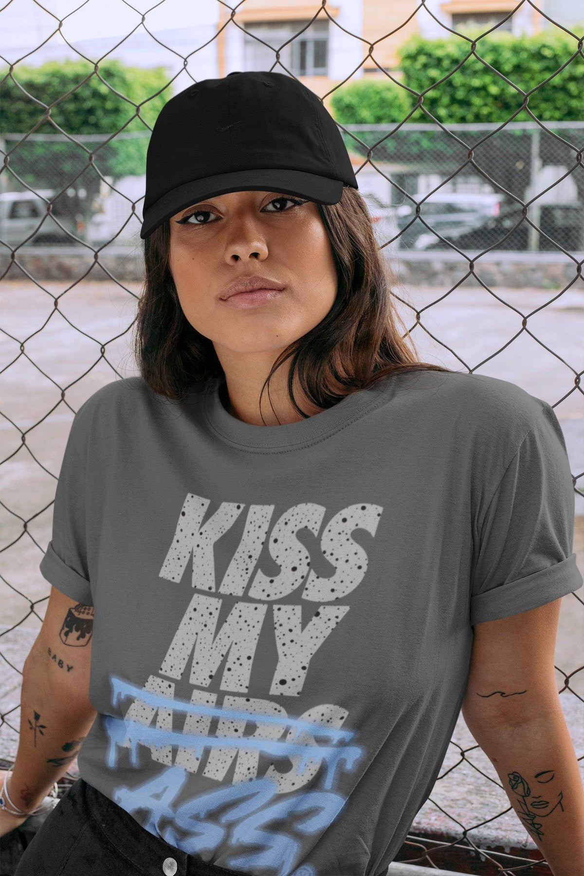 Jordan 4 University Blue Shirt To Match Jordans Kiss My Ass Sneaker Tees Jordan 4 University Blue Drip Gear Zone Sneaker Matching Clothing Unisex Shirts