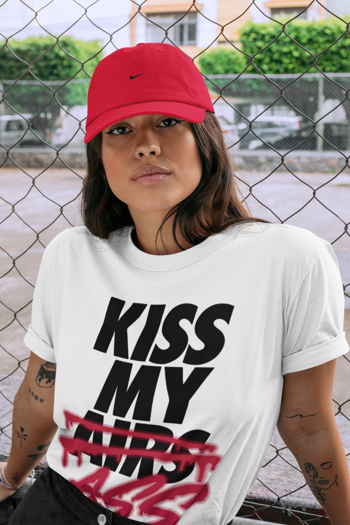 Jordan 6 Carmine Shirt To Match Jordans Kiss My Ass Sneaker Tees Jordan 6 Carmine Drip Gear Zone Sneaker Matching Clothing Unisex Shirts