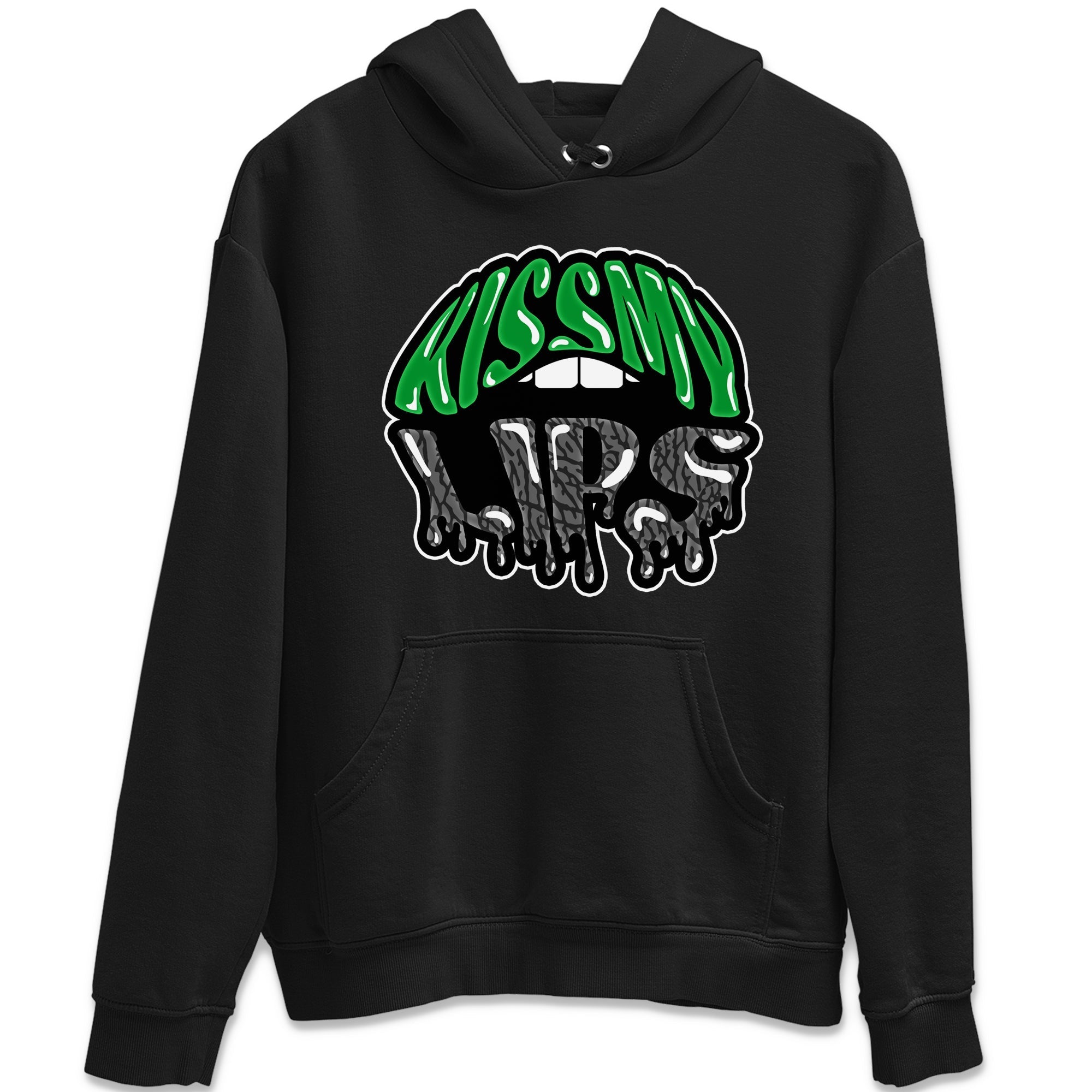 Air Jordan 3 Lucky Green Sneaker Match Tees Kiss My Lips Sneaker Tees AJ3 Lucky Green Sneaker Release Tees Unisex Shirts Black 2