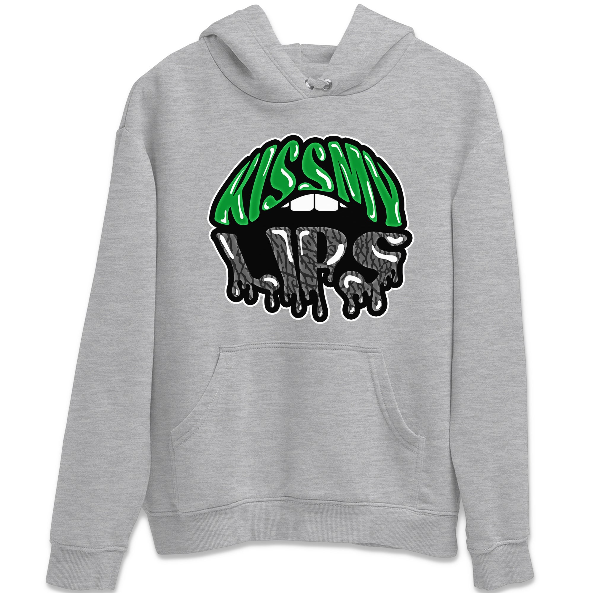 Air Jordan 3 Lucky Green Sneaker Match Tees Kiss My Lips Sneaker Tees AJ3 Lucky Green Sneaker Release Tees Unisex Shirts Heather Grey 2