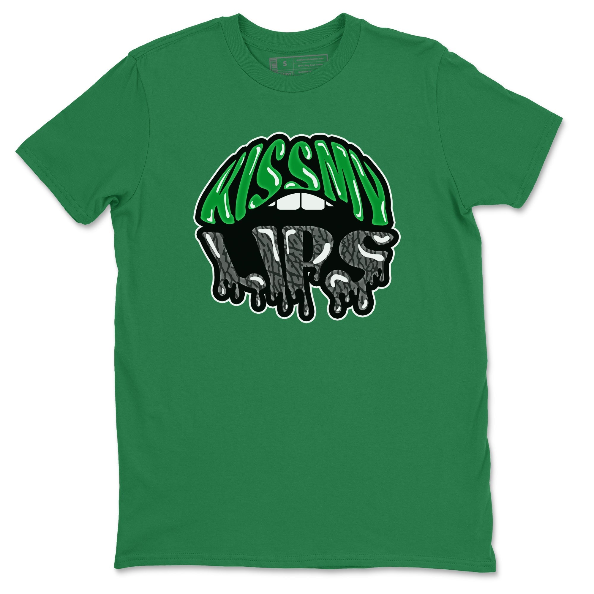 Air Jordan 3 Lucky Green Sneaker Match Tees Kiss My Lips Sneaker Tees AJ3 Lucky Green Sneaker Release Tees Unisex Shirts Kelly Green 2
