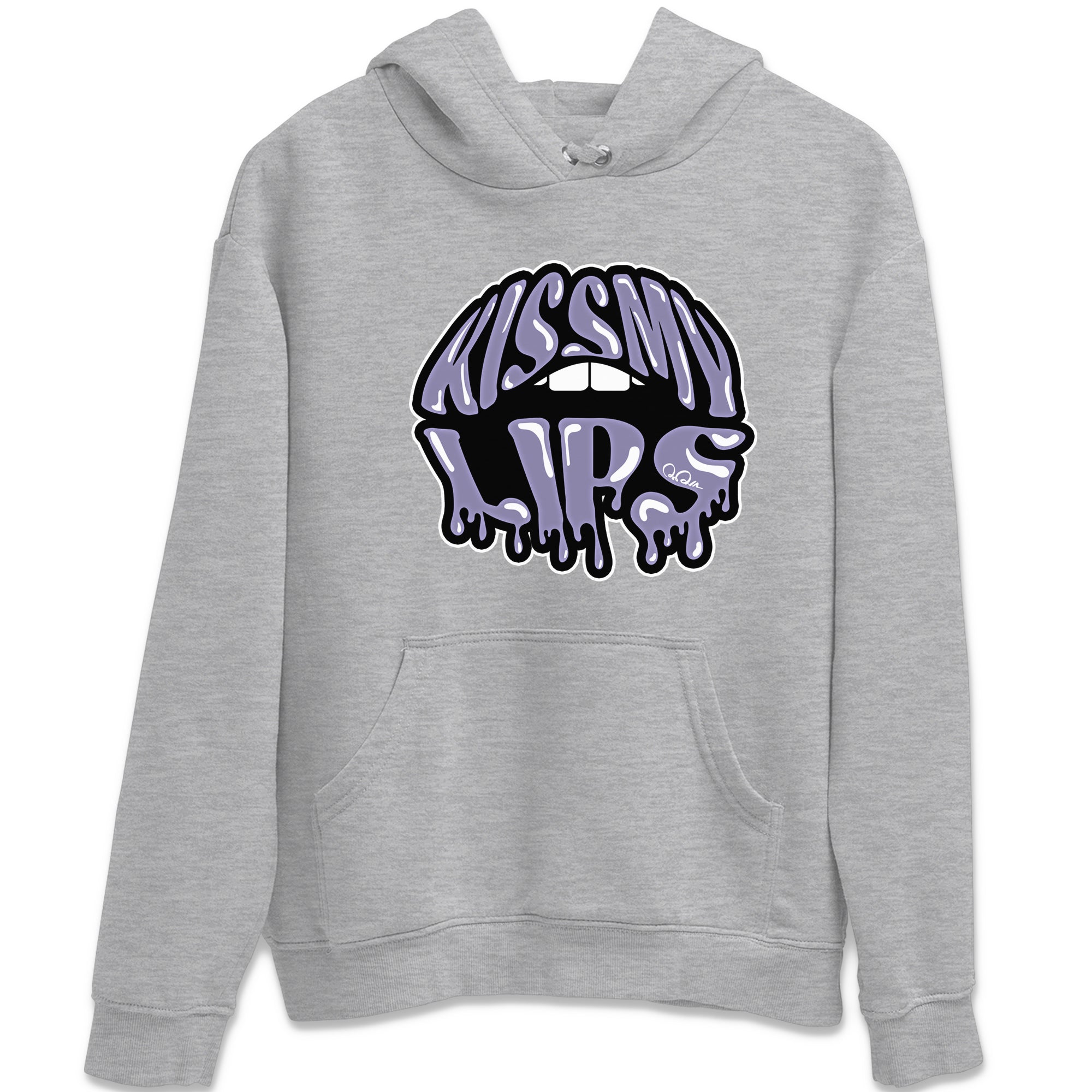 Air Jordan 5 Indigo Haze Sneaker Match Tees Kiss My Lips Sneaker Tees AJ5 Indigo Haze Sneaker Release Tees Unisex Shirts Heather Grey 2