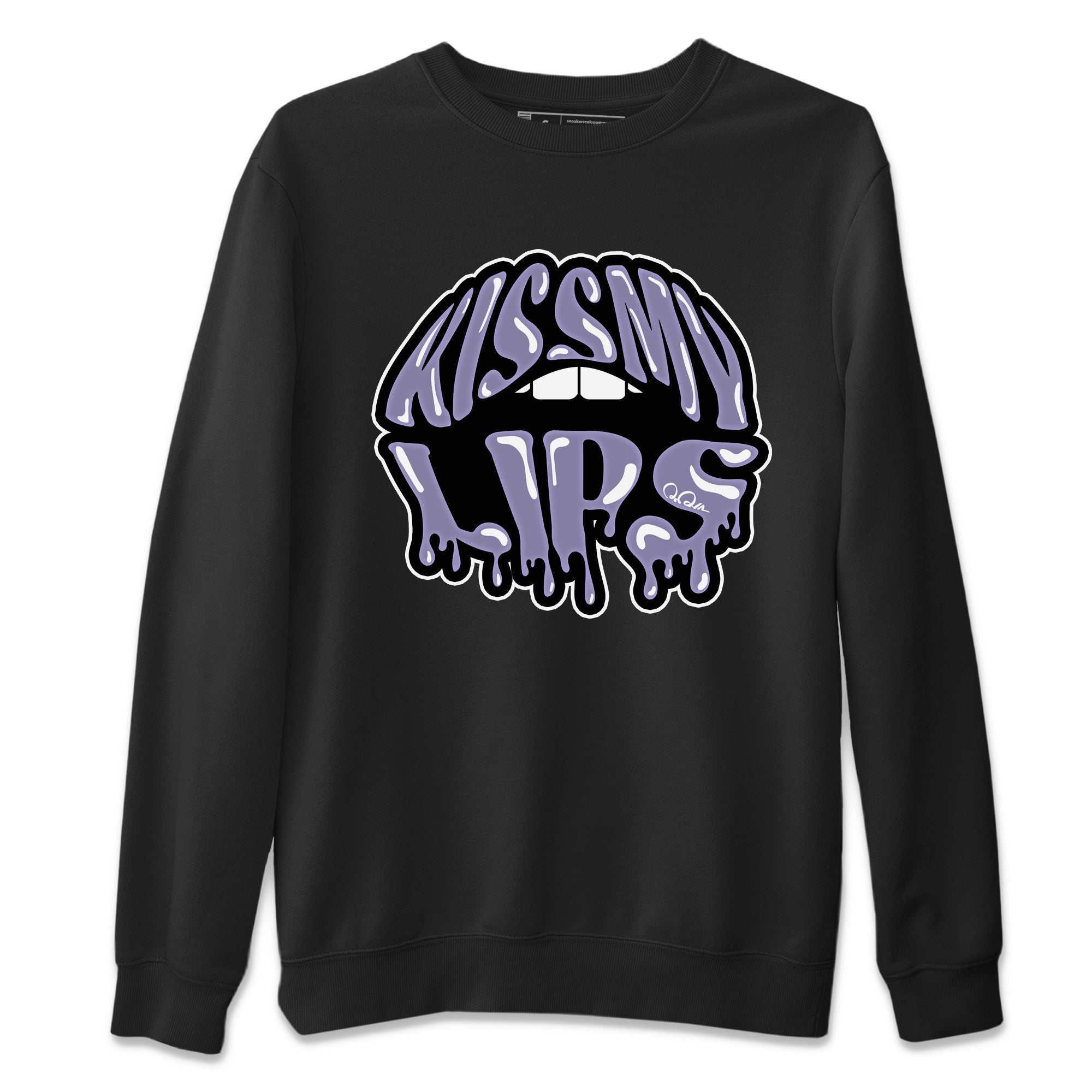 Air Jordan 5 Indigo Haze Sneaker Match Tees Kiss My Lips Sneaker Tees AJ5 Indigo Haze Sneaker Release Tees Unisex Shirts Black 2