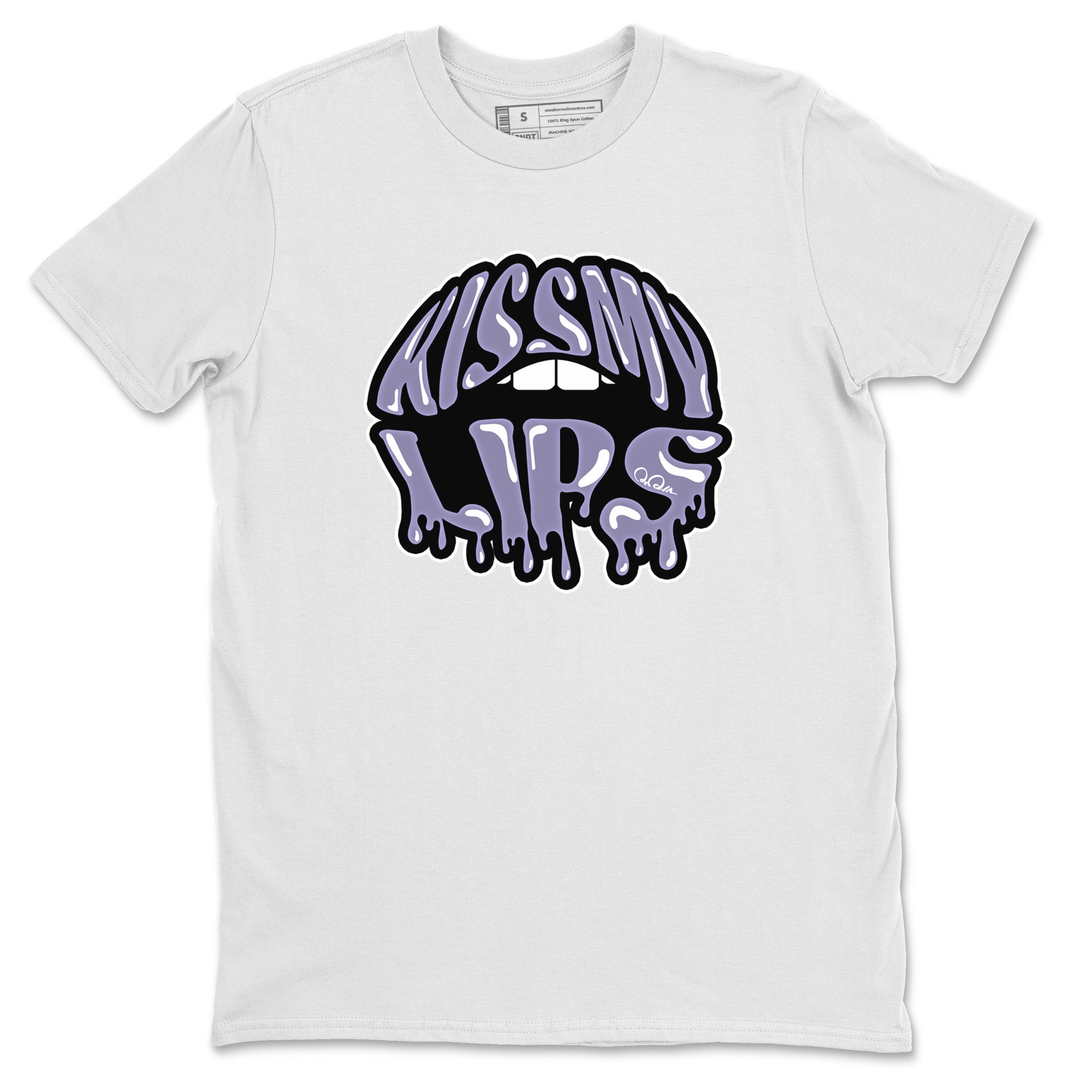 Air Jordan 5 Indigo Haze Sneaker Match Tees Kiss My Lips Sneaker Tees AJ5 Indigo Haze Sneaker Release Tees Unisex Shirts White 2