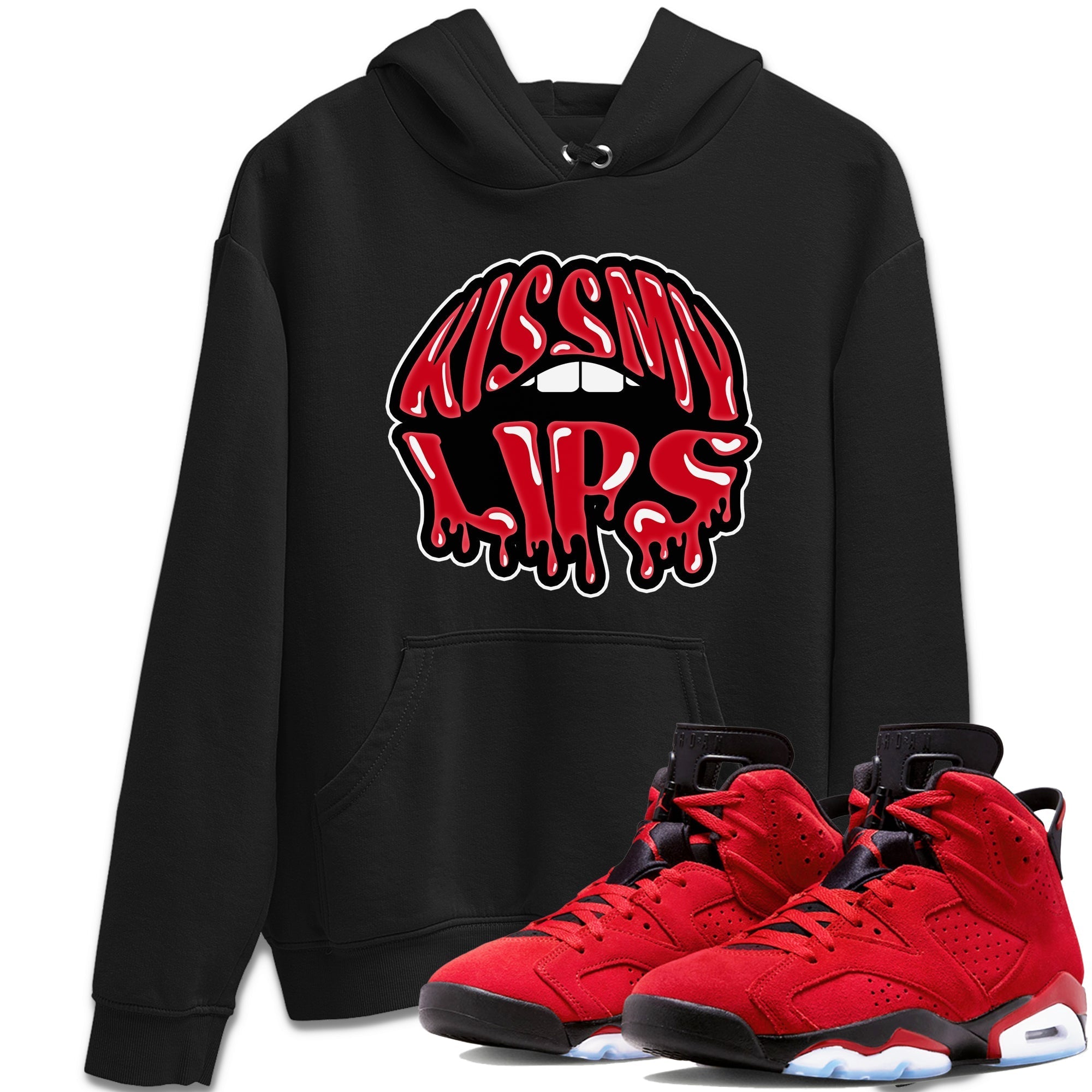 Air Jordan 6 Toro Bravo Sneaker Match Tees Kiss My Lips Sneaker Tees AJ6 Toro Bravo Sneaker Release Tees Unisex Shirts Black 1