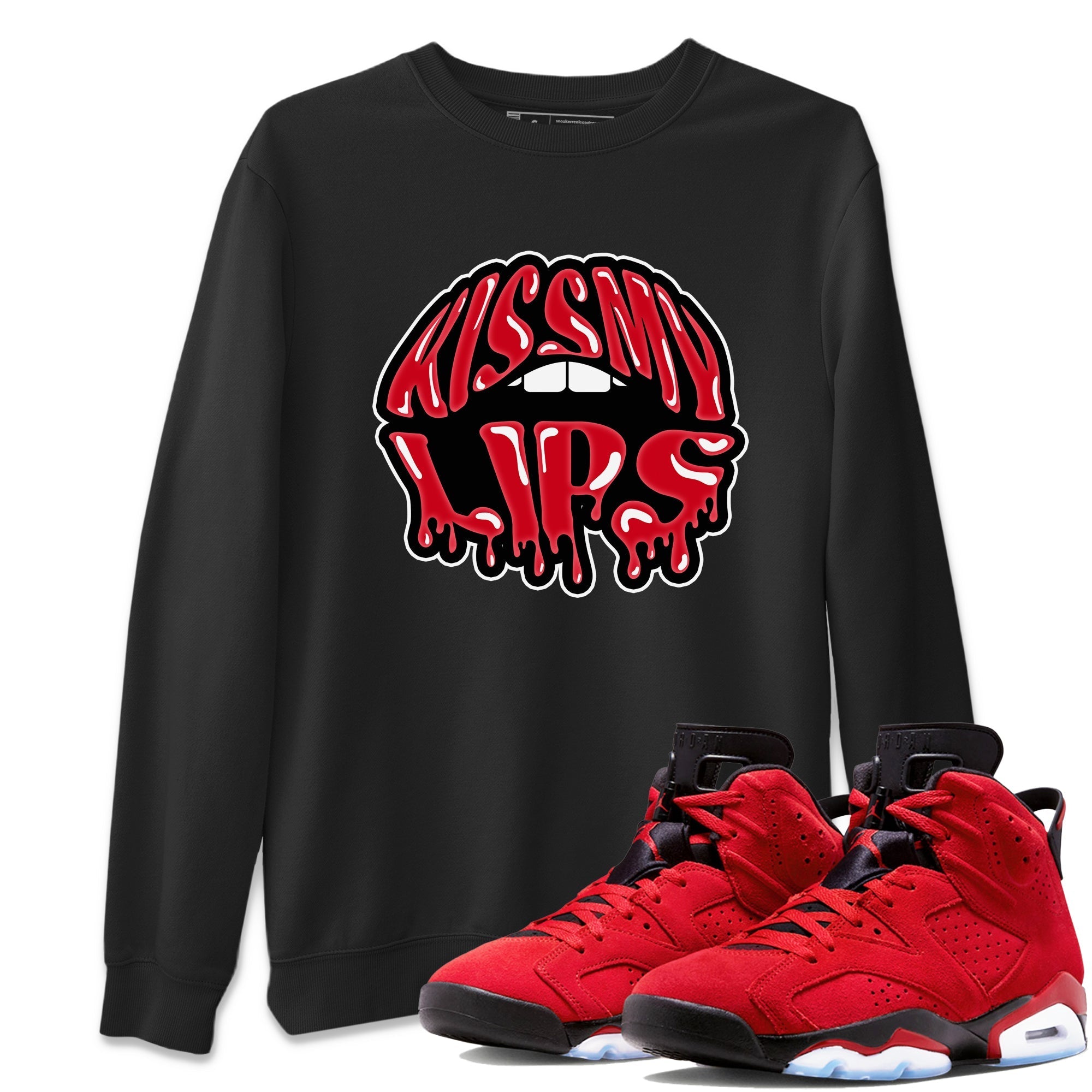 Air Jordan 6 Toro Bravo Sneaker Match Tees Kiss My Lips Sneaker Tees AJ6 Toro Bravo Sneaker Release Tees Unisex Shirts Black 1