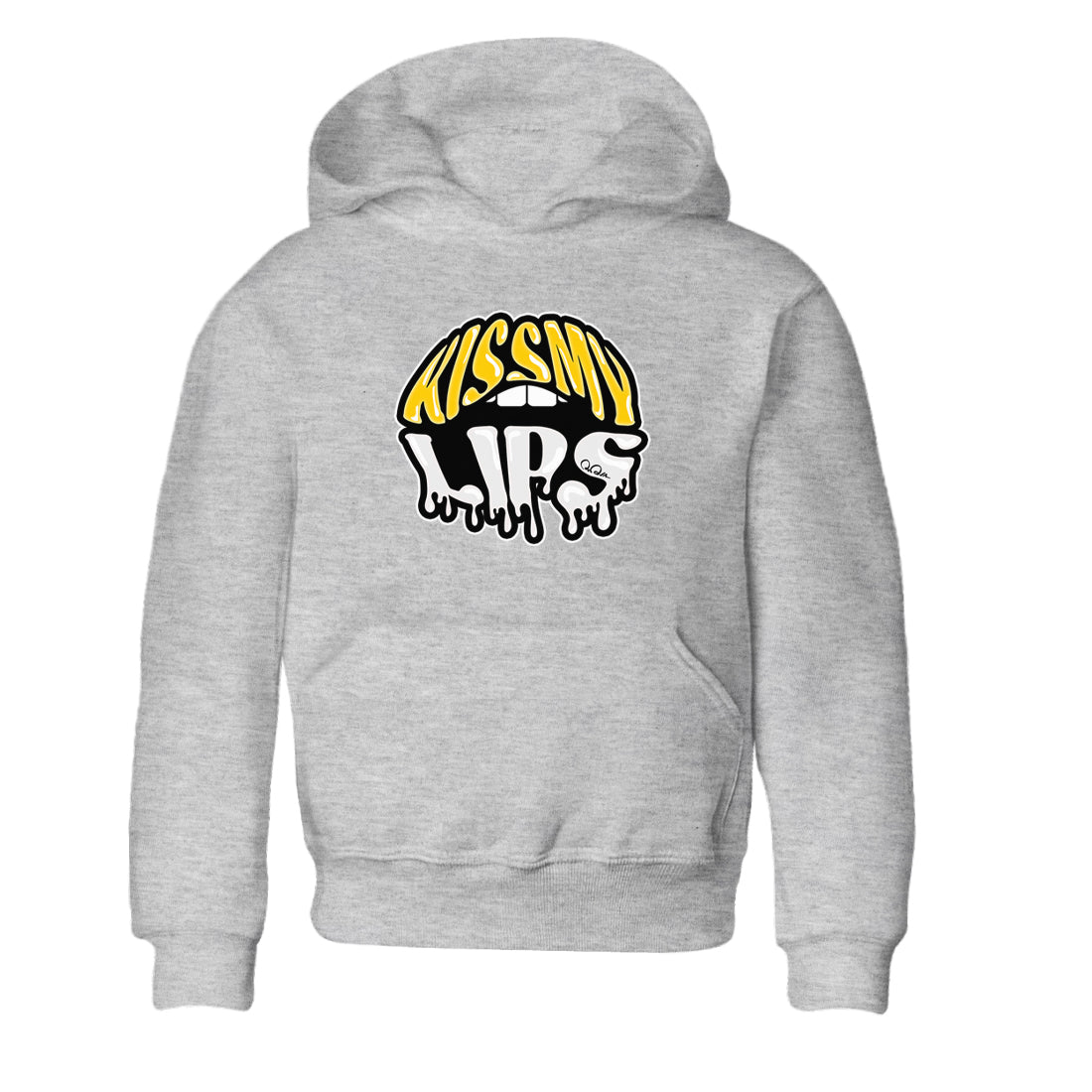 Air Jordan 6 Yellow Ochre shirt to match jordans Kiss My Lips sneaker tees streetwear brand AJ6 Yellow Ochre Drip Gear Zone Brand Baby Toddler Heather Grey 2 T-Shirt