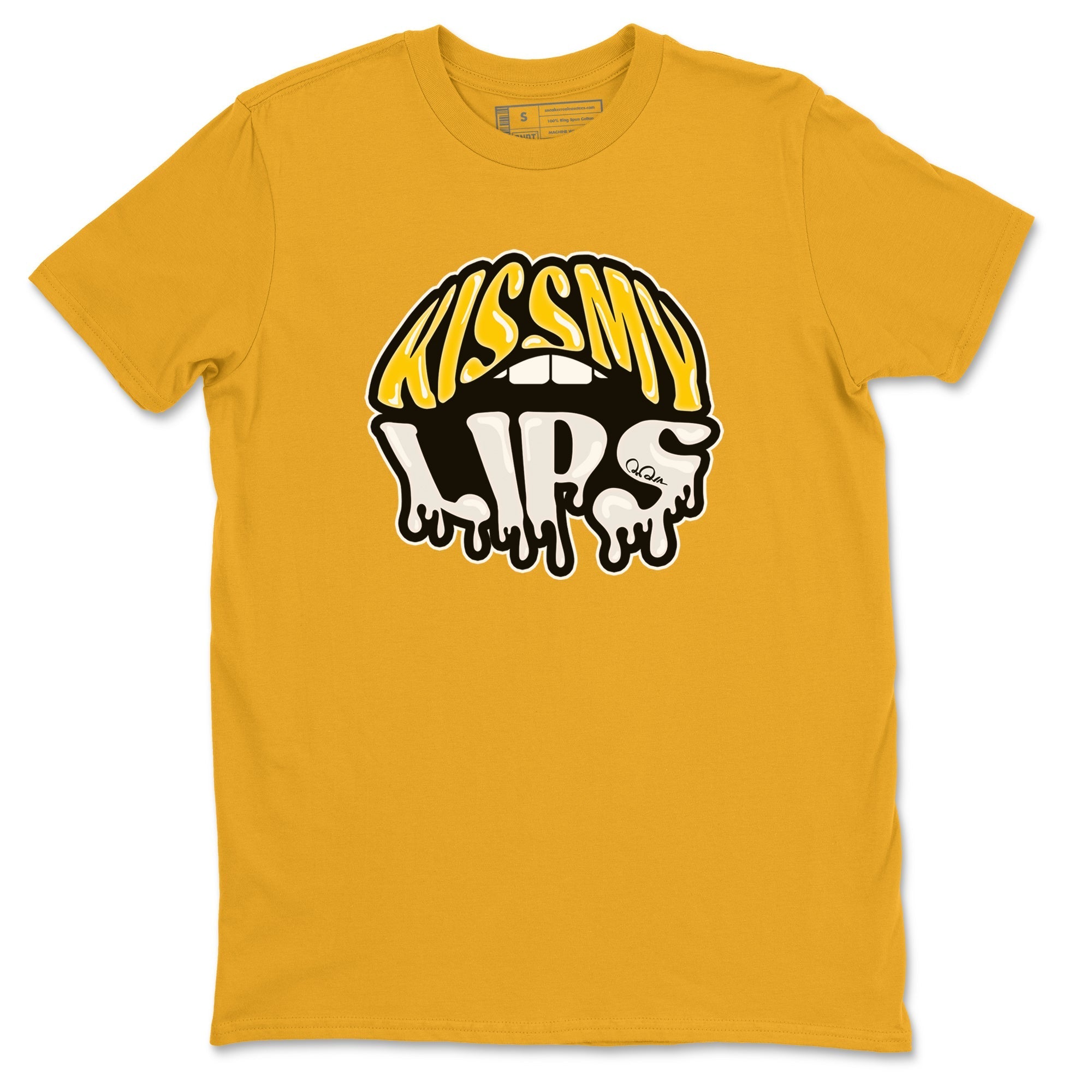 Air Jordan 6 Yellow Ochre shirt to match jordans Kiss My Lips sneaker tees streetwear brand AJ6 Yellow Ochre Drip Gear Zone Brand Unisex Gold 2 T-Shirt