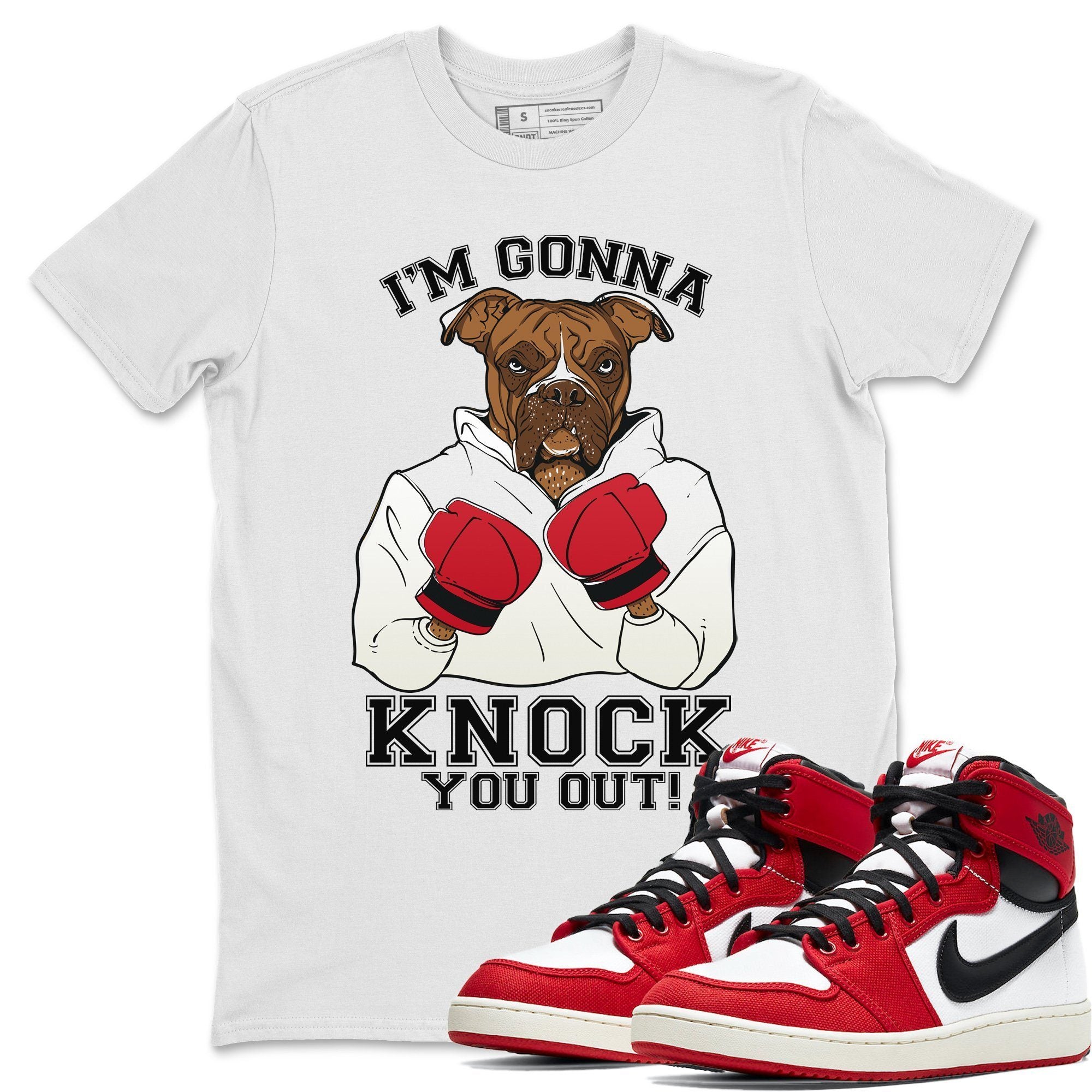 Jordan 1 Chicago Sneaker Tees Drip Gear Zone KO Boxer Sneaker Tees Jordan 1 Chicago Shirt Unisex Shirts