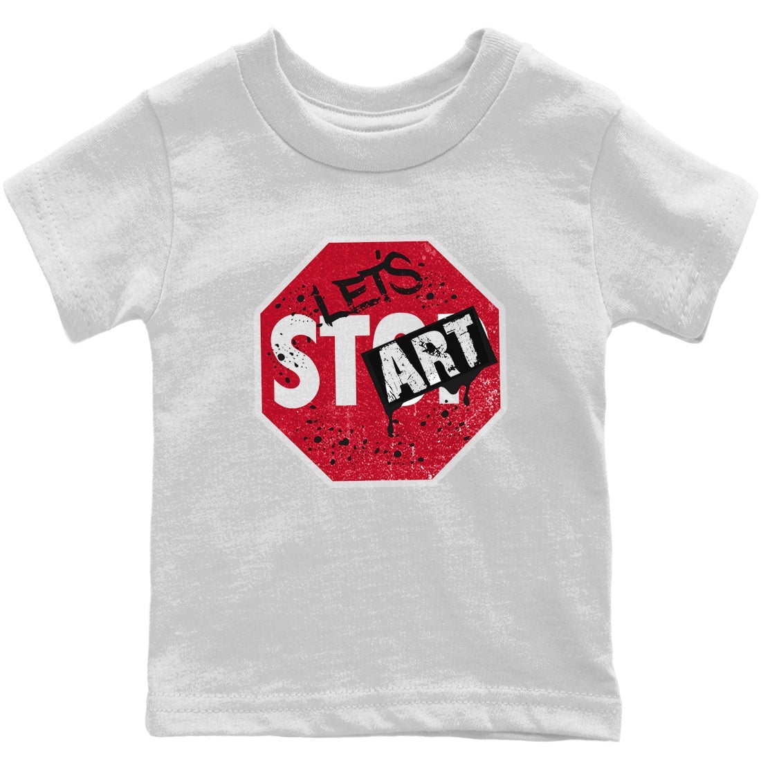 Jordan 1 Bred Patent Sneaker Matching T-Shirt Let's Start Sneaker Tees Jordan 1 Bred Patent Sneaker Release Tees Kids Shirts