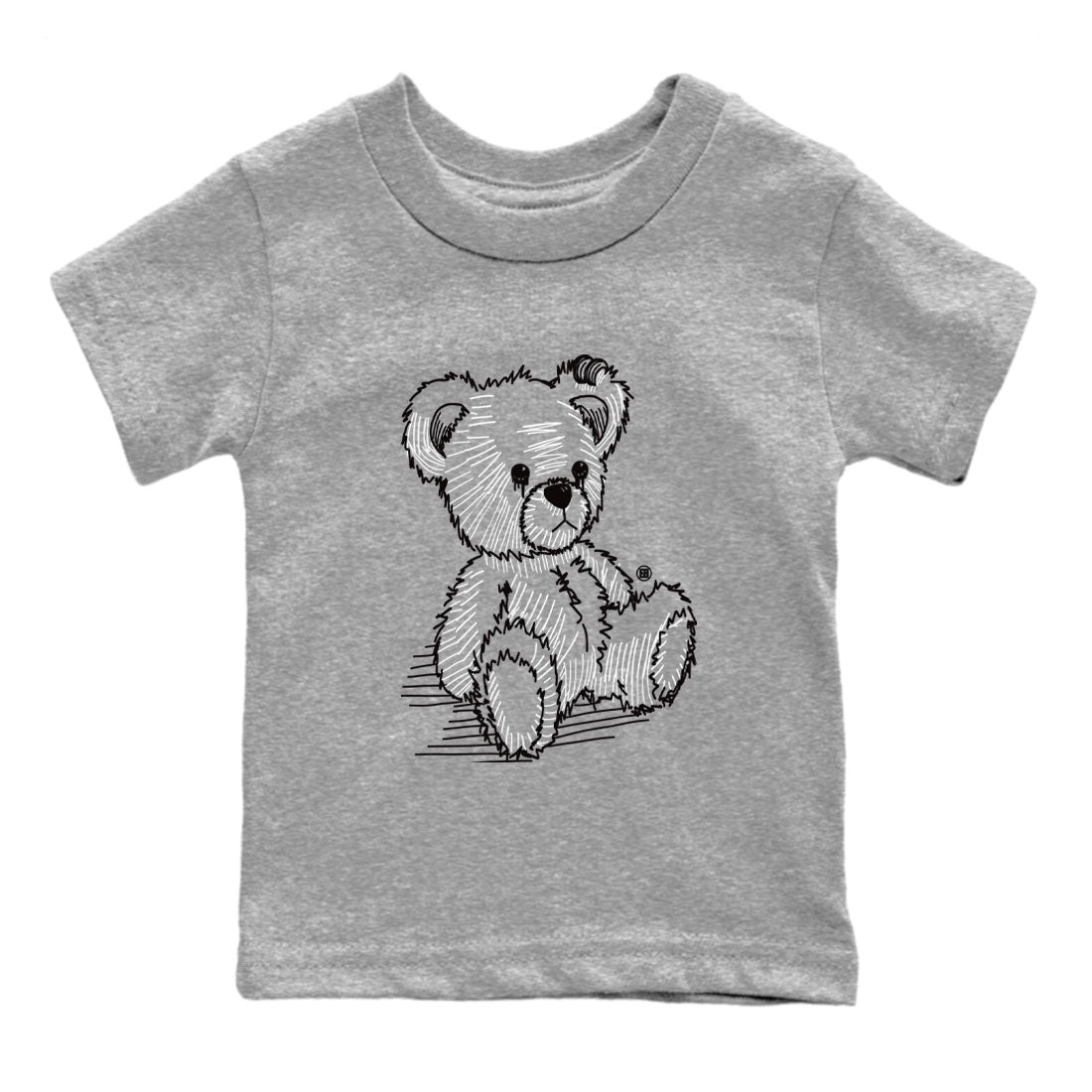 AJ14 Panda shirt to match jordans Line Bear sneaker match tees Air Jordan 14 Panda Drip Gear Zone Baby Toddler Heather Grey 2 T-Shirt