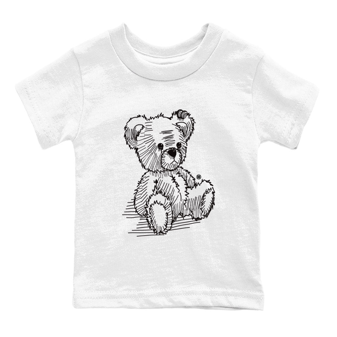 AJ14 Panda shirt to match jordans Line Bear sneaker match tees Air Jordan 14 Panda Drip Gear Zone Baby Toddler White 2 T-Shirt