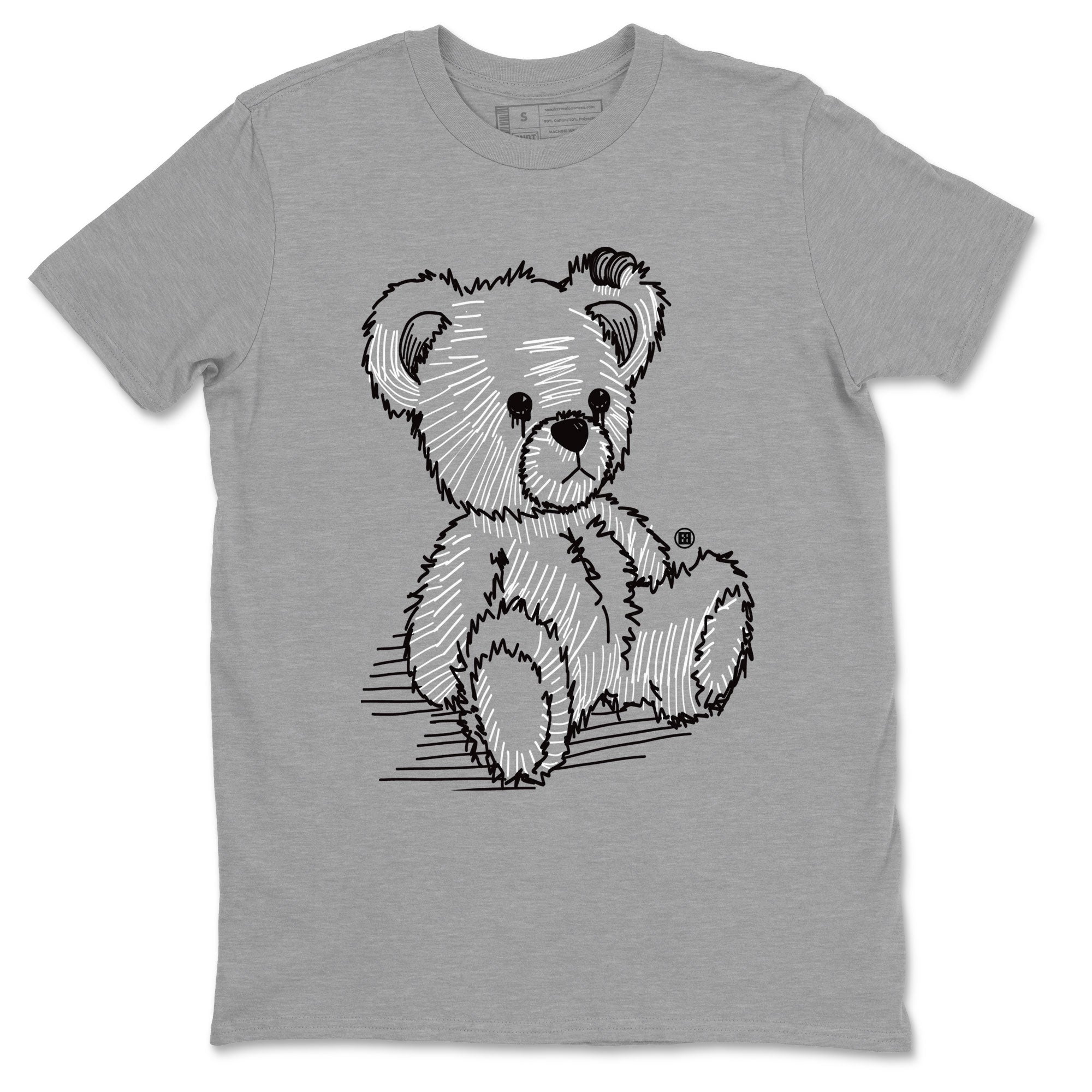 AJ14 Panda shirt to match jordans Line Bear sneaker match tees Air Jordan 14 Panda Drip Gear Zone Unisex Heather Grey 2 T-Shirt